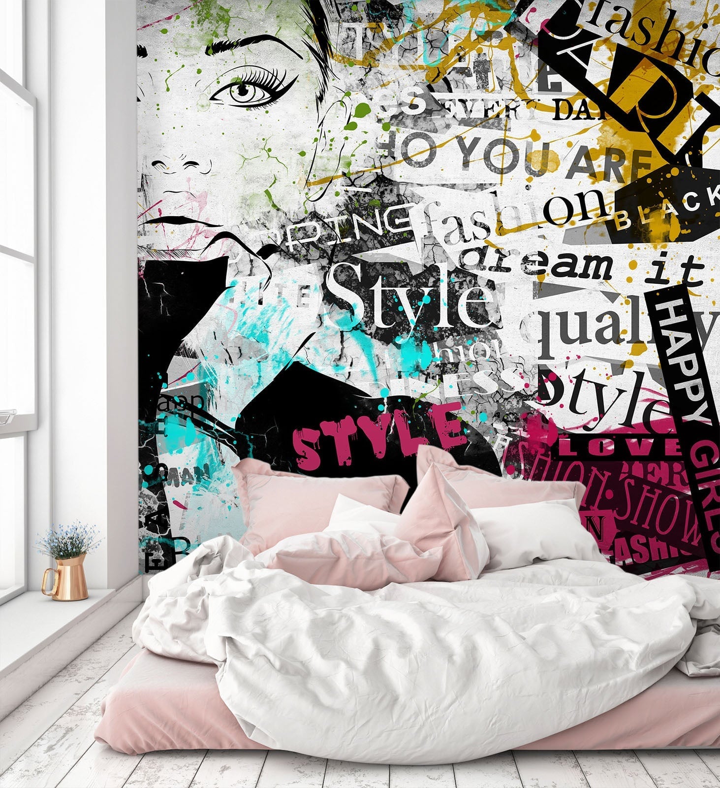 3D Graffiti Cool Woman 132 Wall Murals Wallpaper AJ Wallpaper 2