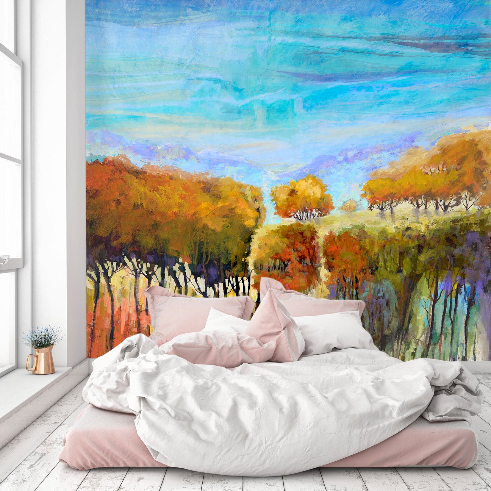 3D Painted Forest 1514 Michael Tienhaara Wall Mural Wall Murals