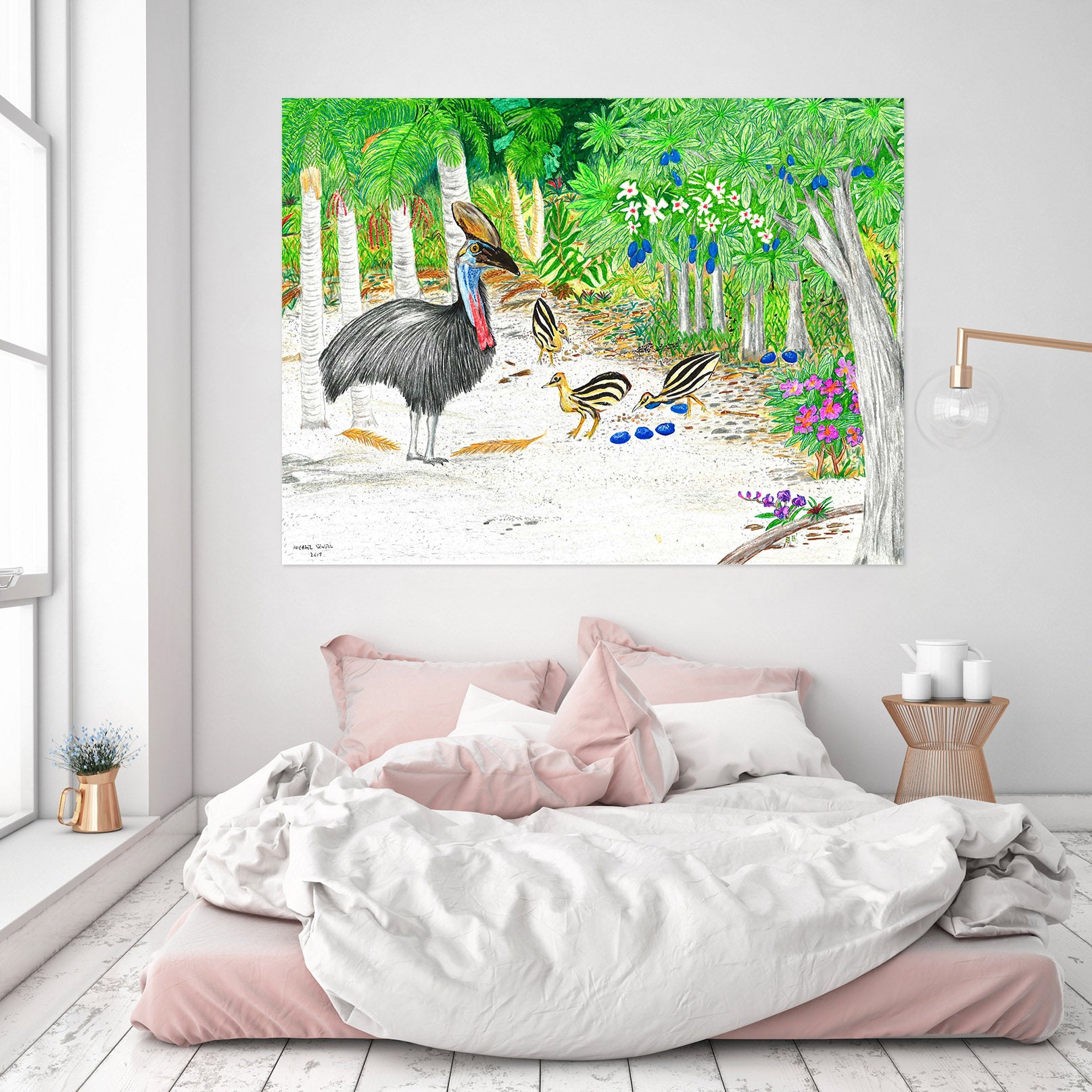 3D Forest Bird 013 Michael Sewell Wall Sticker