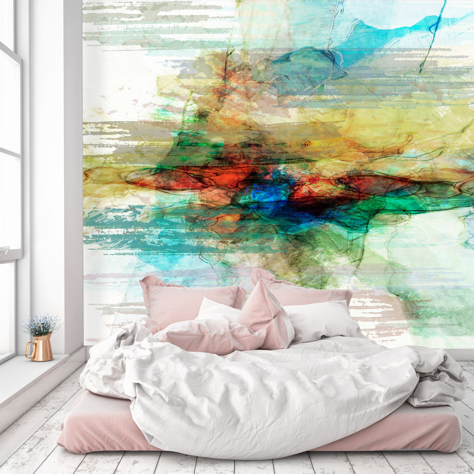 3D Colorful Pattern 1531 Michael Tienhaara Wall Mural Wall Murals
