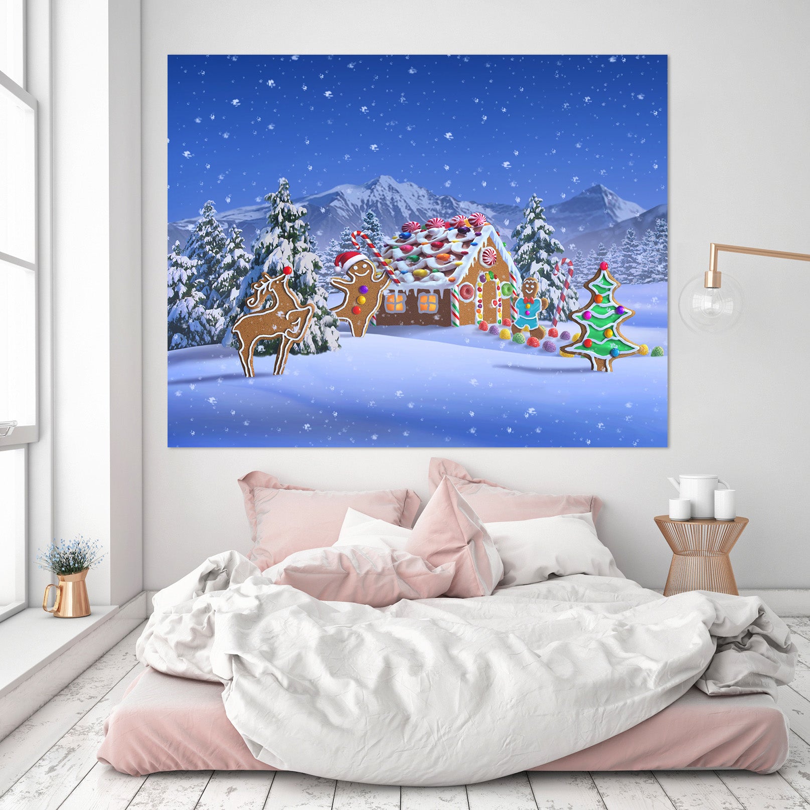 3D Christmas Deer 019 Jerry LoFaro Wall Sticker