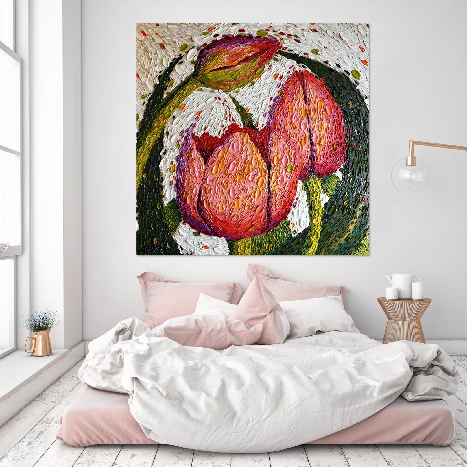 3D Red Rose 020 Dena Tollefson Wall Sticker