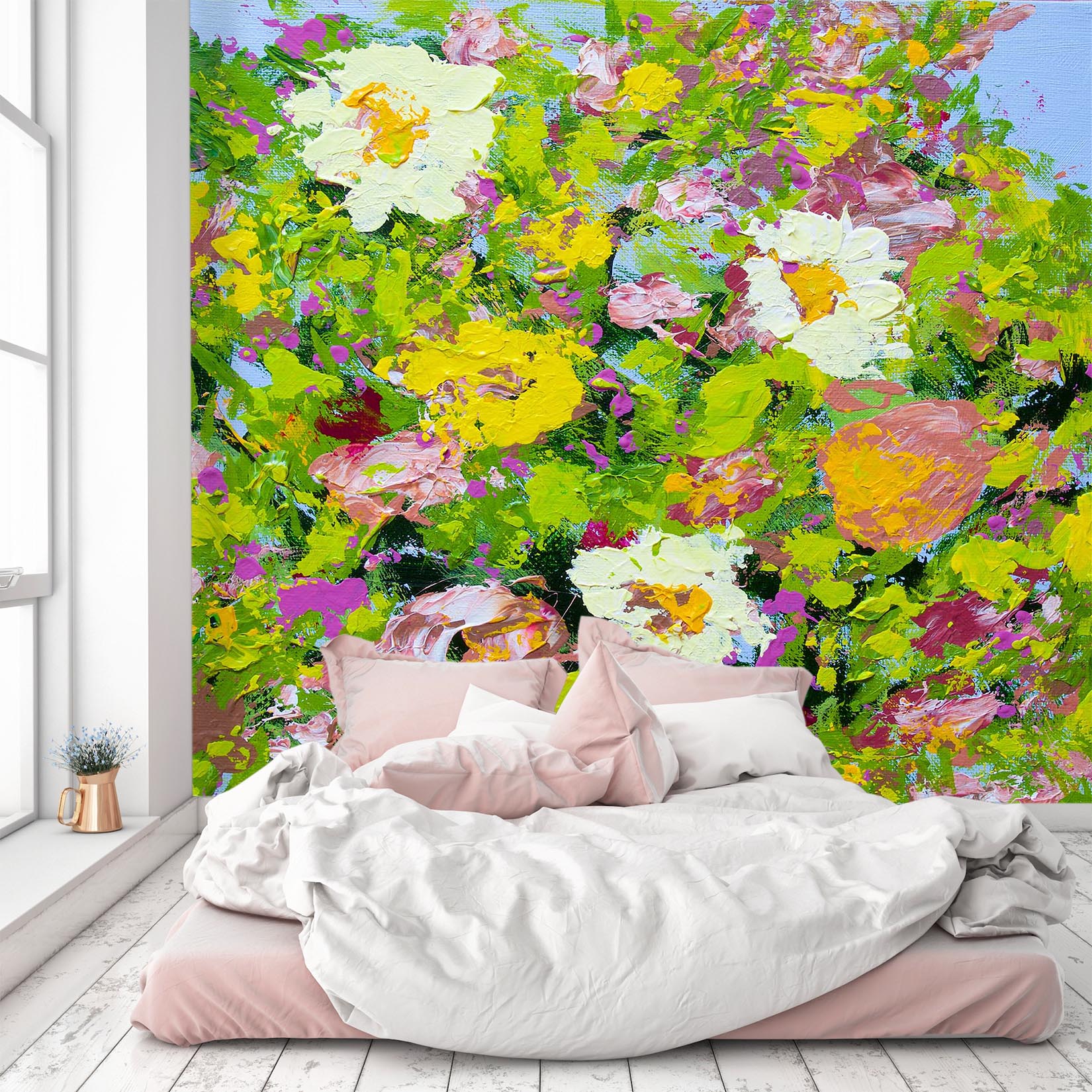 3D Oil Painting Flowers 115 Allan P. Friedlander Wall Mural Wall Murals