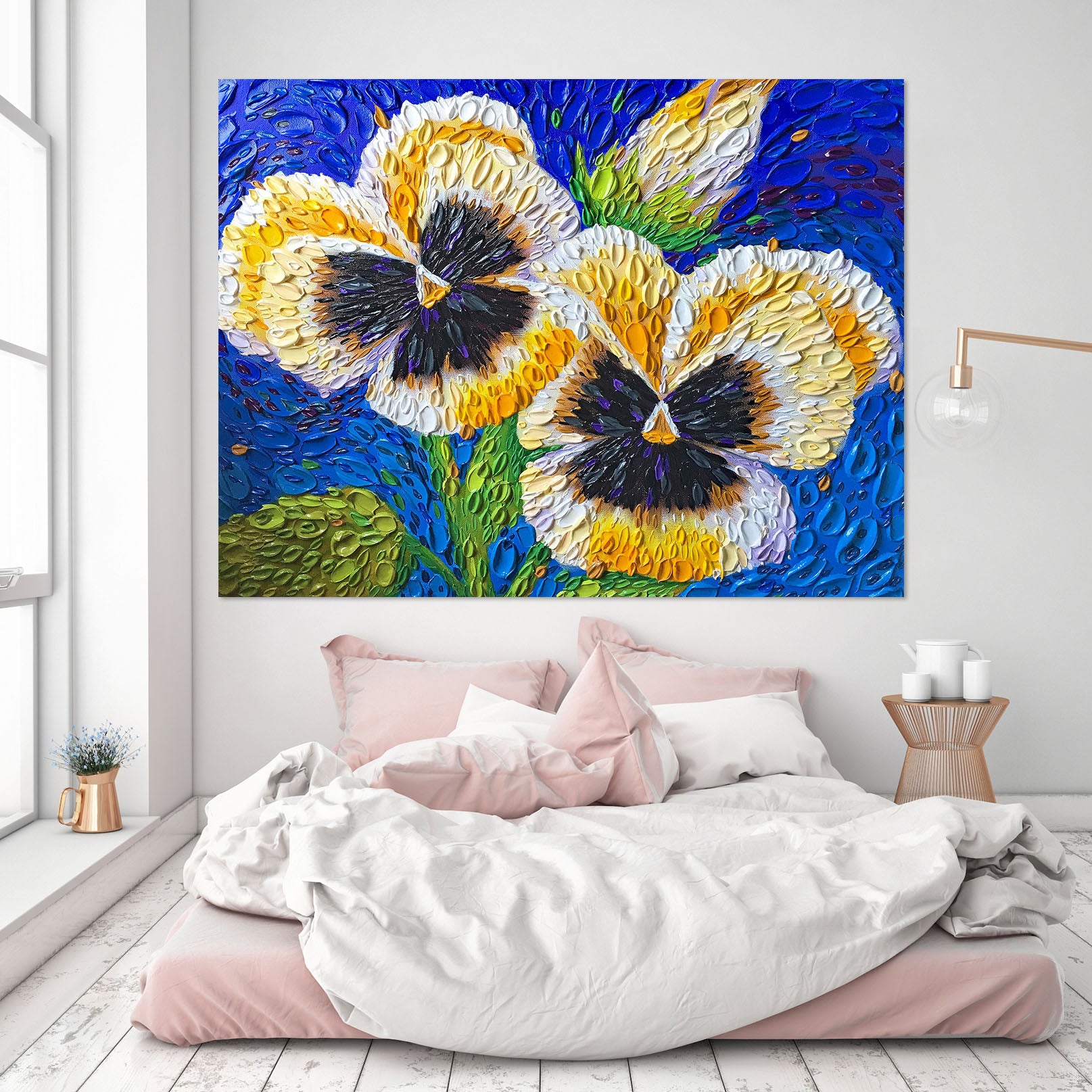 3D Pansy 034 Dena Tollefson Wall Sticker