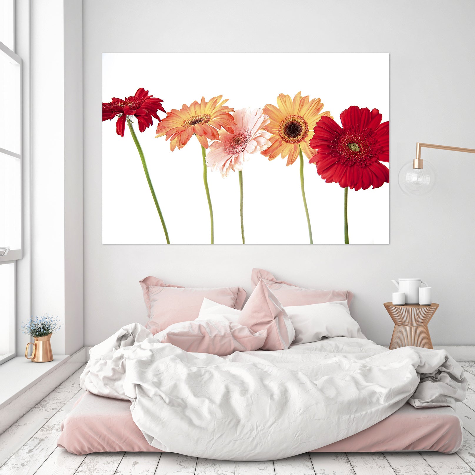 3D Red Gerbera 001 Kathy Barefield Wall Sticker