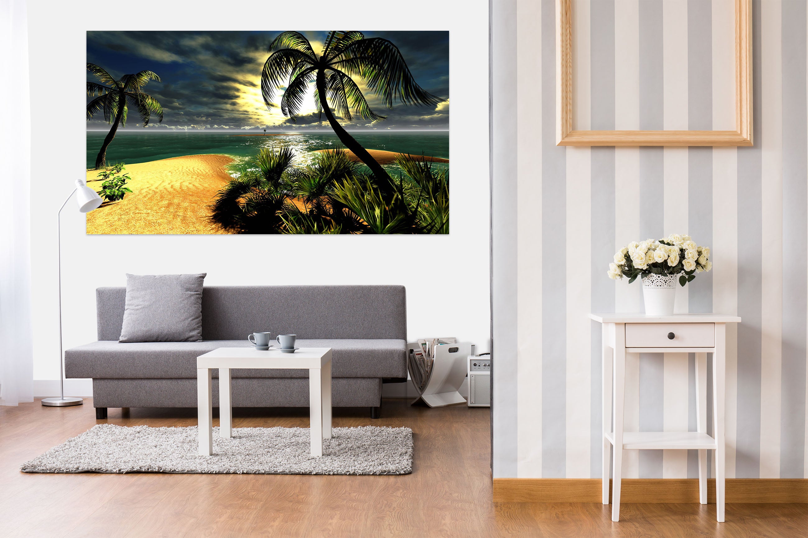 3D Golden Beach 1062 Wall Sticker