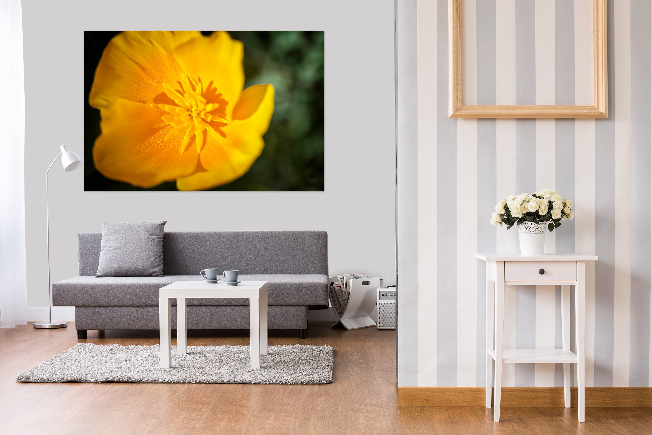 3D Yellow Flowers 62104 Kathy Barefield Wall Sticker