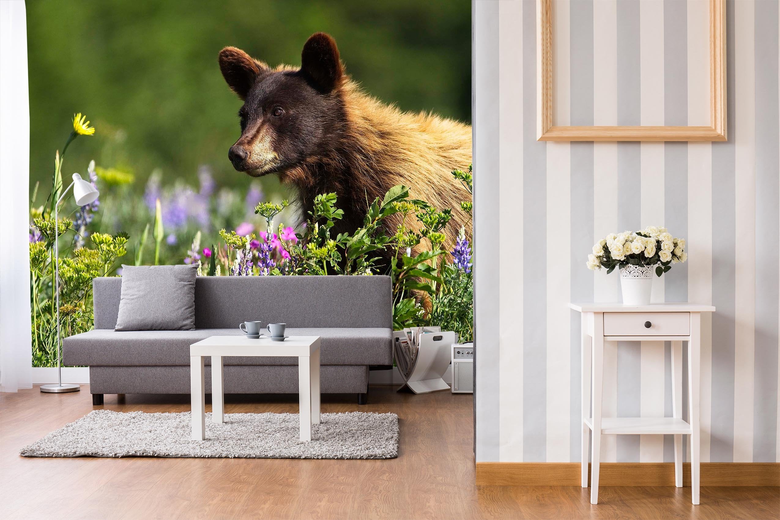 3D Bear Cub 103 Kathy Barefield Wall Mural Wall Murals Wallpaper AJ Wallpaper 2