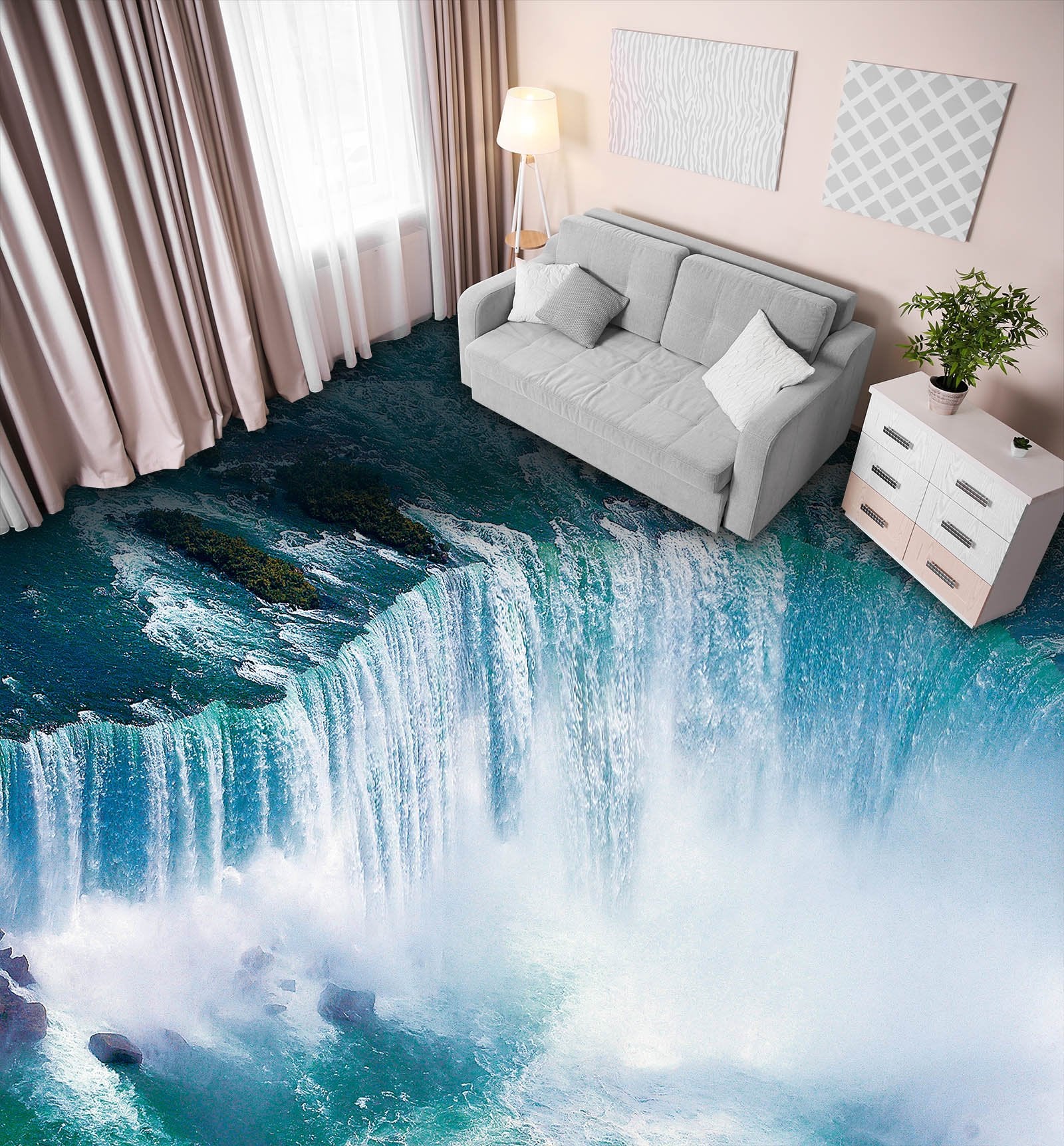 3D Marine Vortex Floor Mural Wallpaper AJ Wallpaper 2