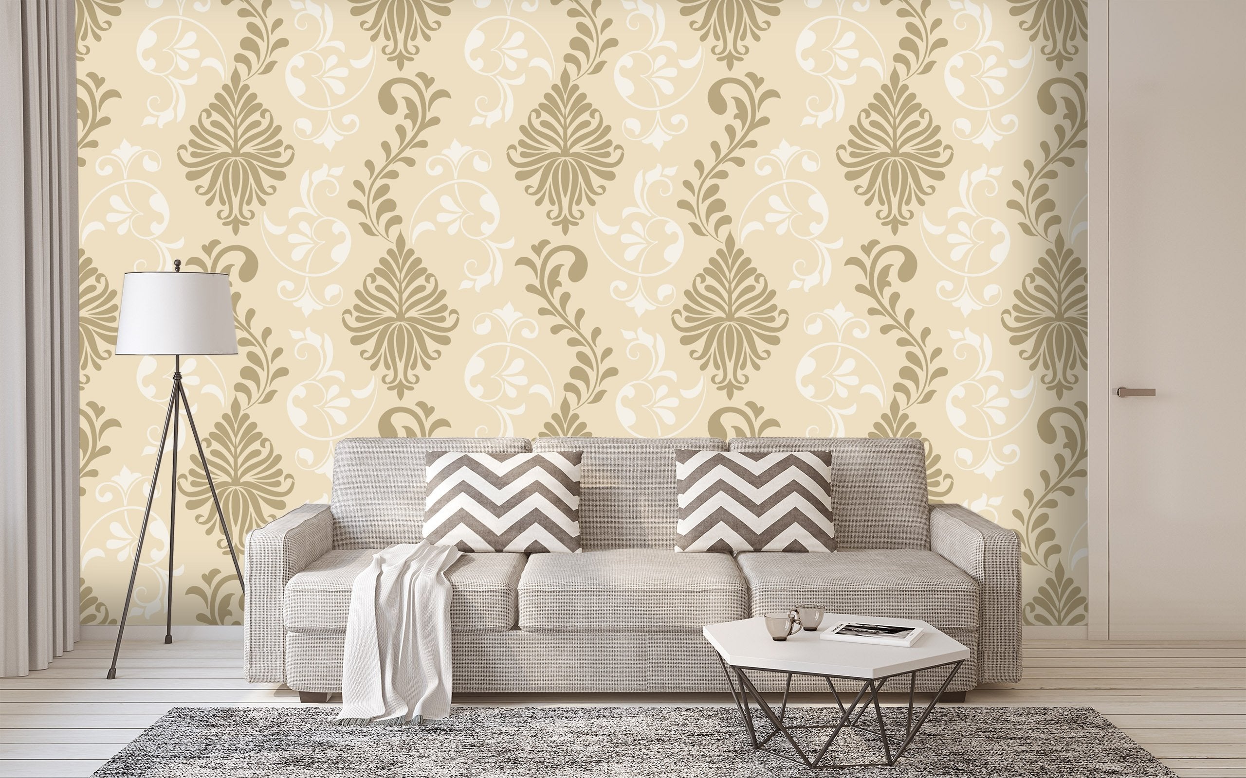 3D Flower Shadow Pattern 297 Wallpaper AJ Wallpaper