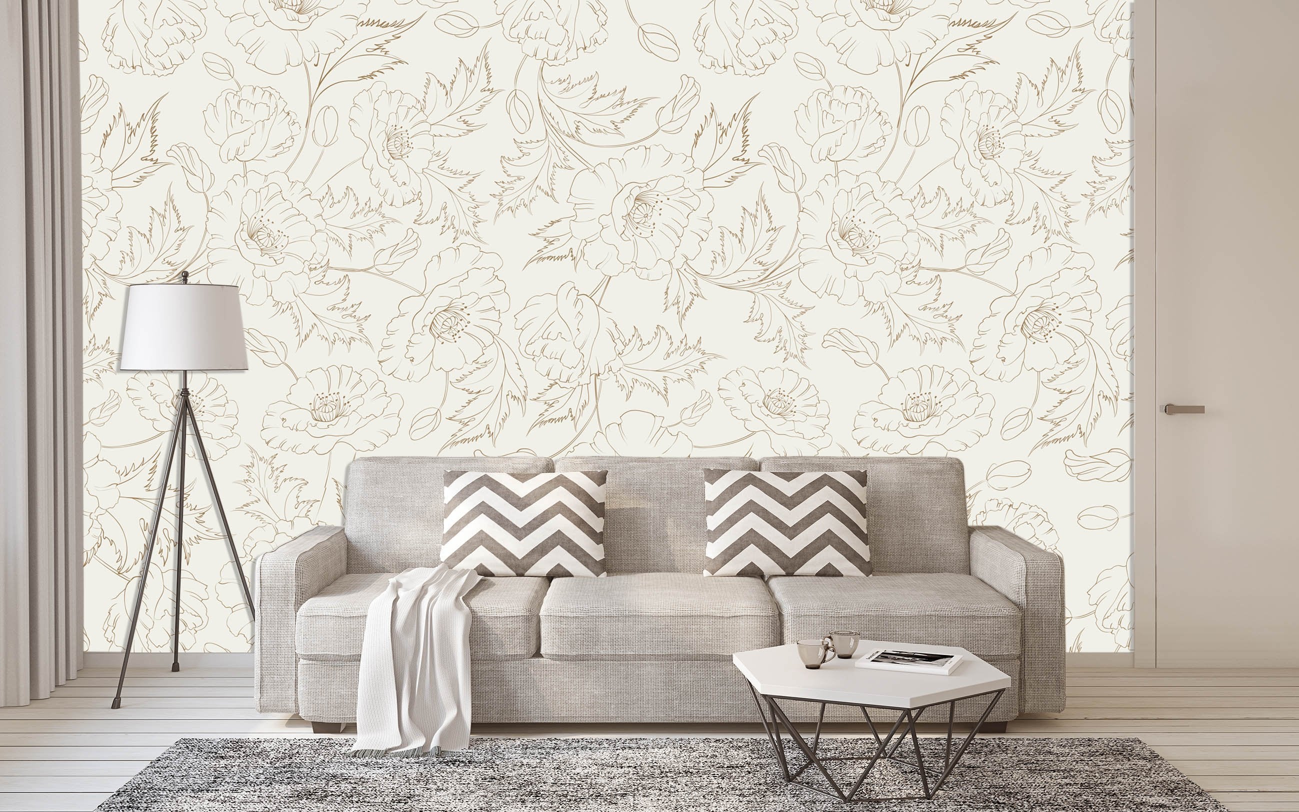 3D Hand Painting Flowers 038 Wallpaper AJ Wallpaper