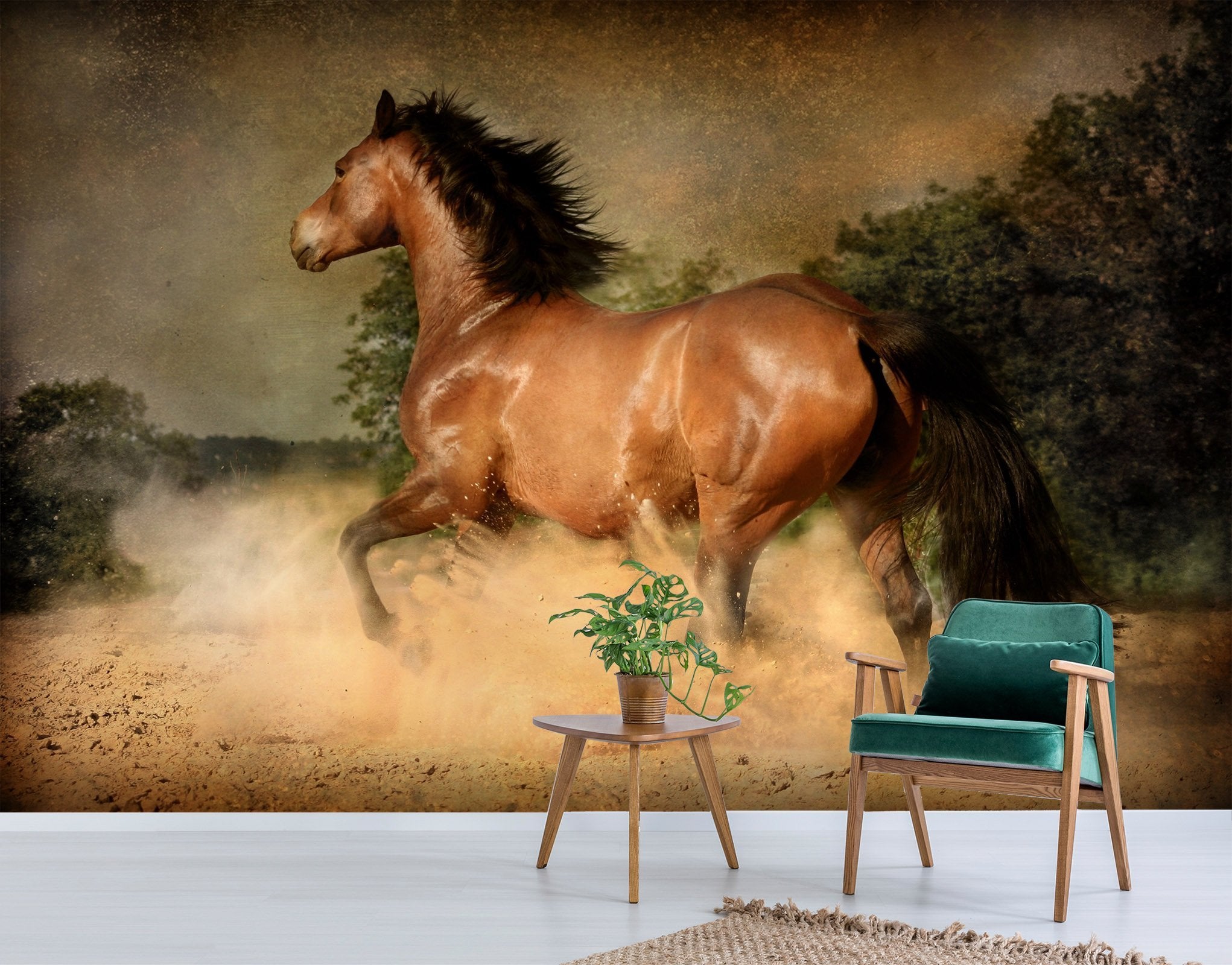 3D Horse Back 214 Wallpaper AJ Wallpaper