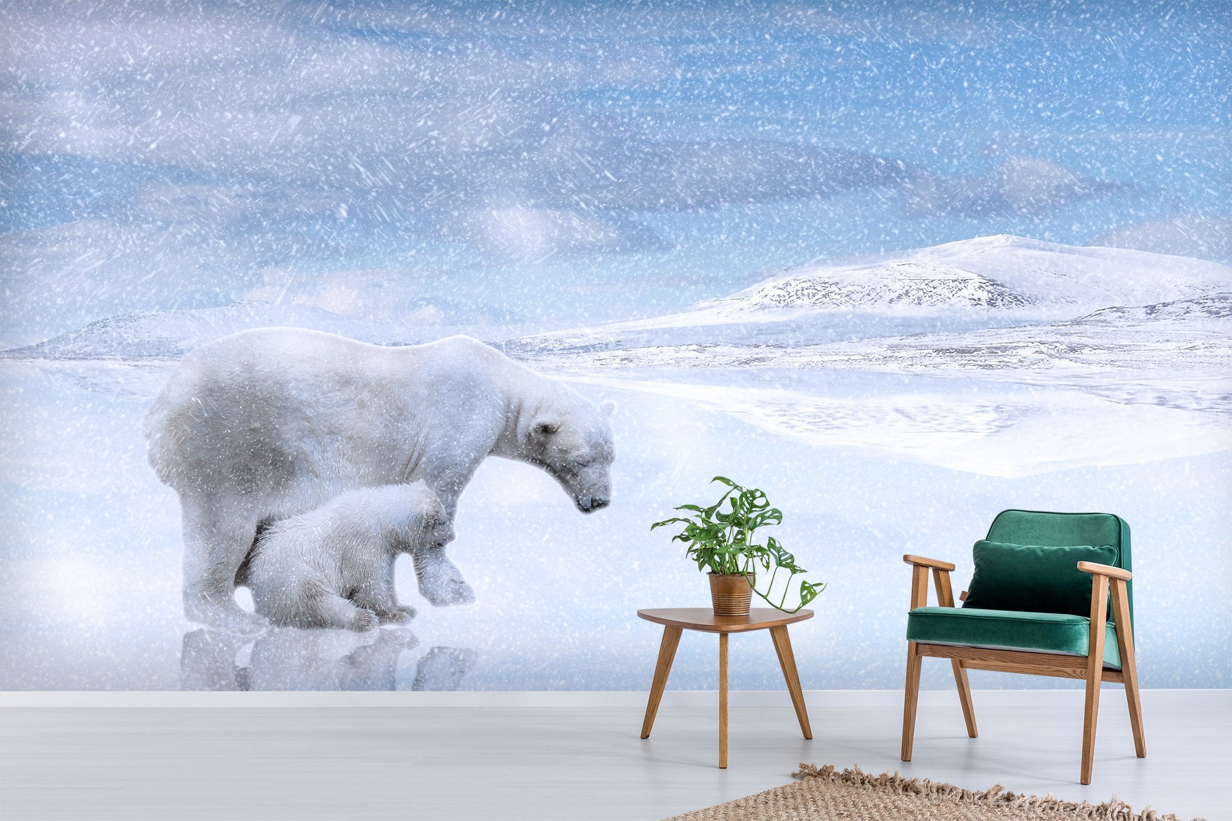 3D Snow Bear 224 Wallpaper AJ Wallpaper
