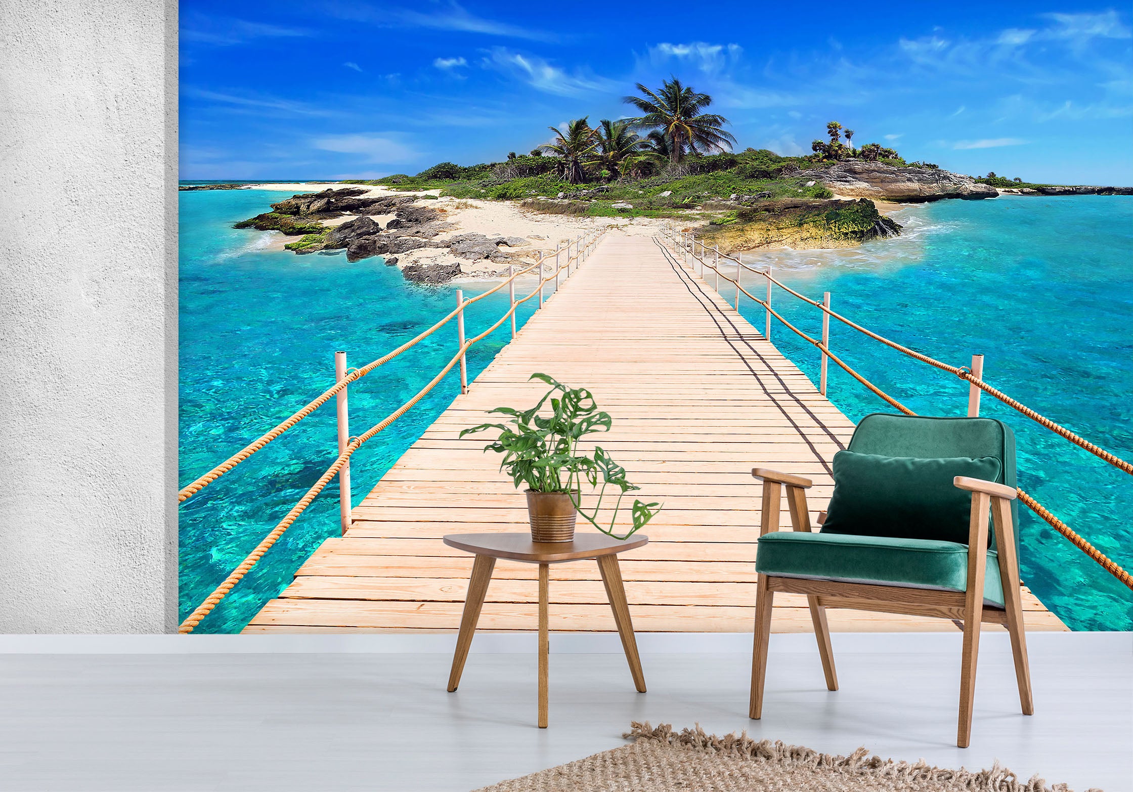 3D Island Bridge Gallery 57188 Wall Murals
