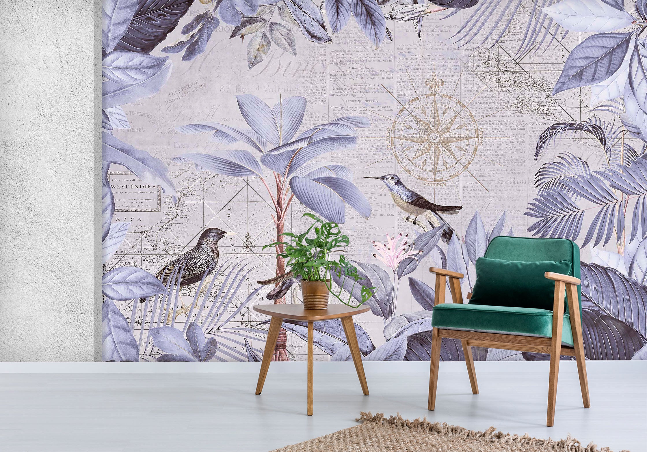 3D Bird Singing 1021 Andrea haase Wall Mural Wall Murals