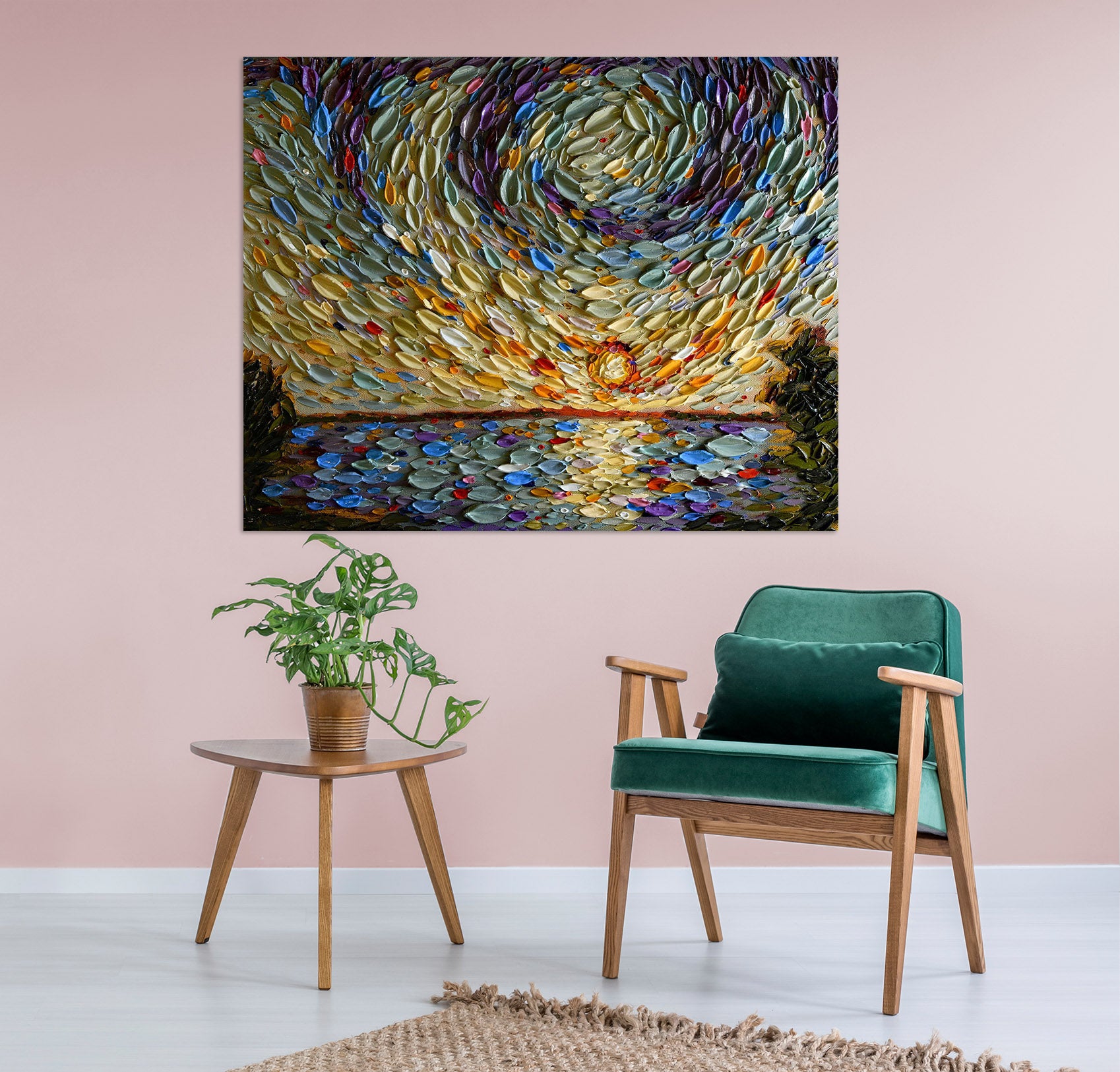 3D Sunset Shell 021 Dena Tollefson Wall Sticker