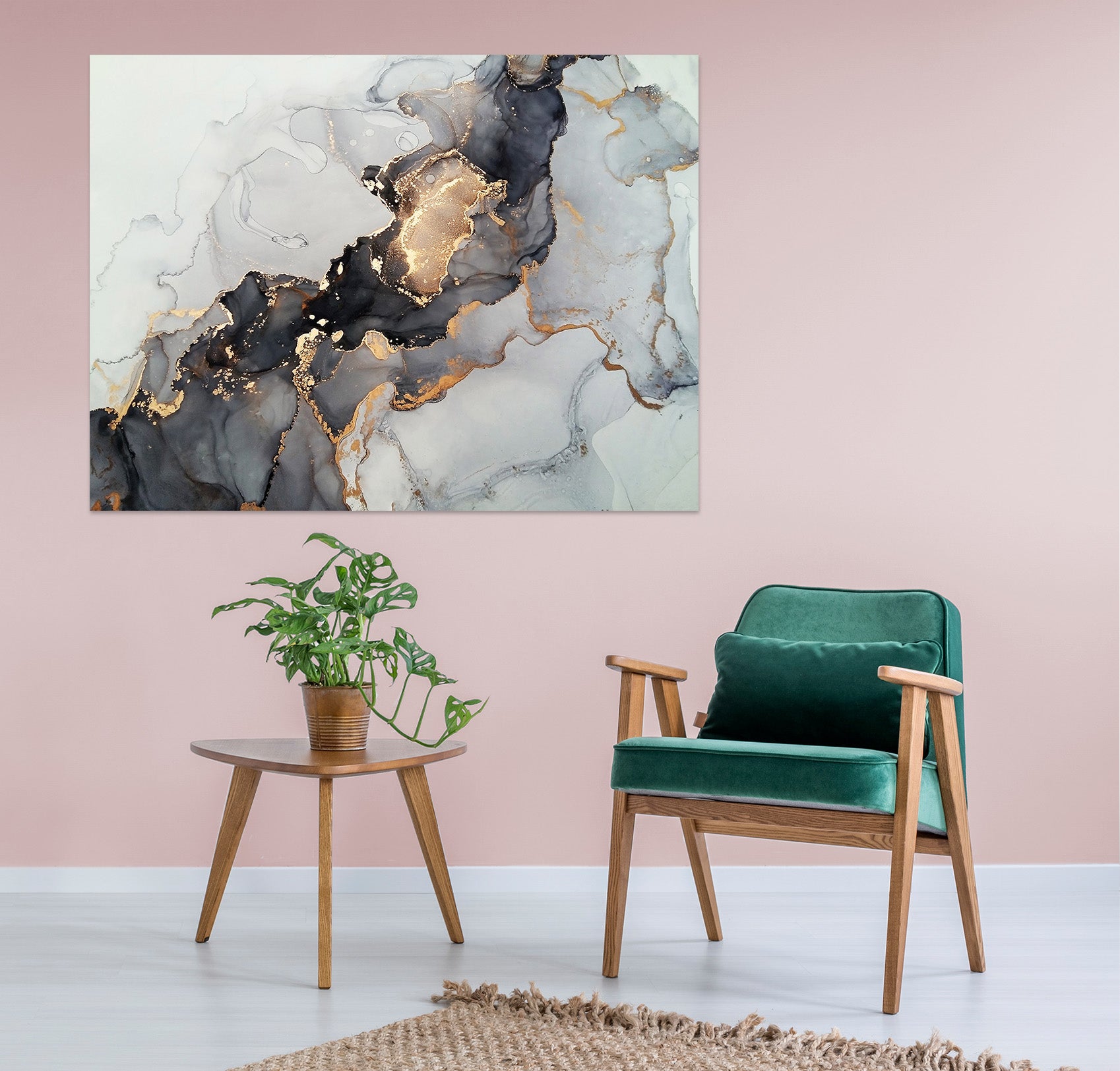 3D Abstract Ink 1098 Wall Sticker