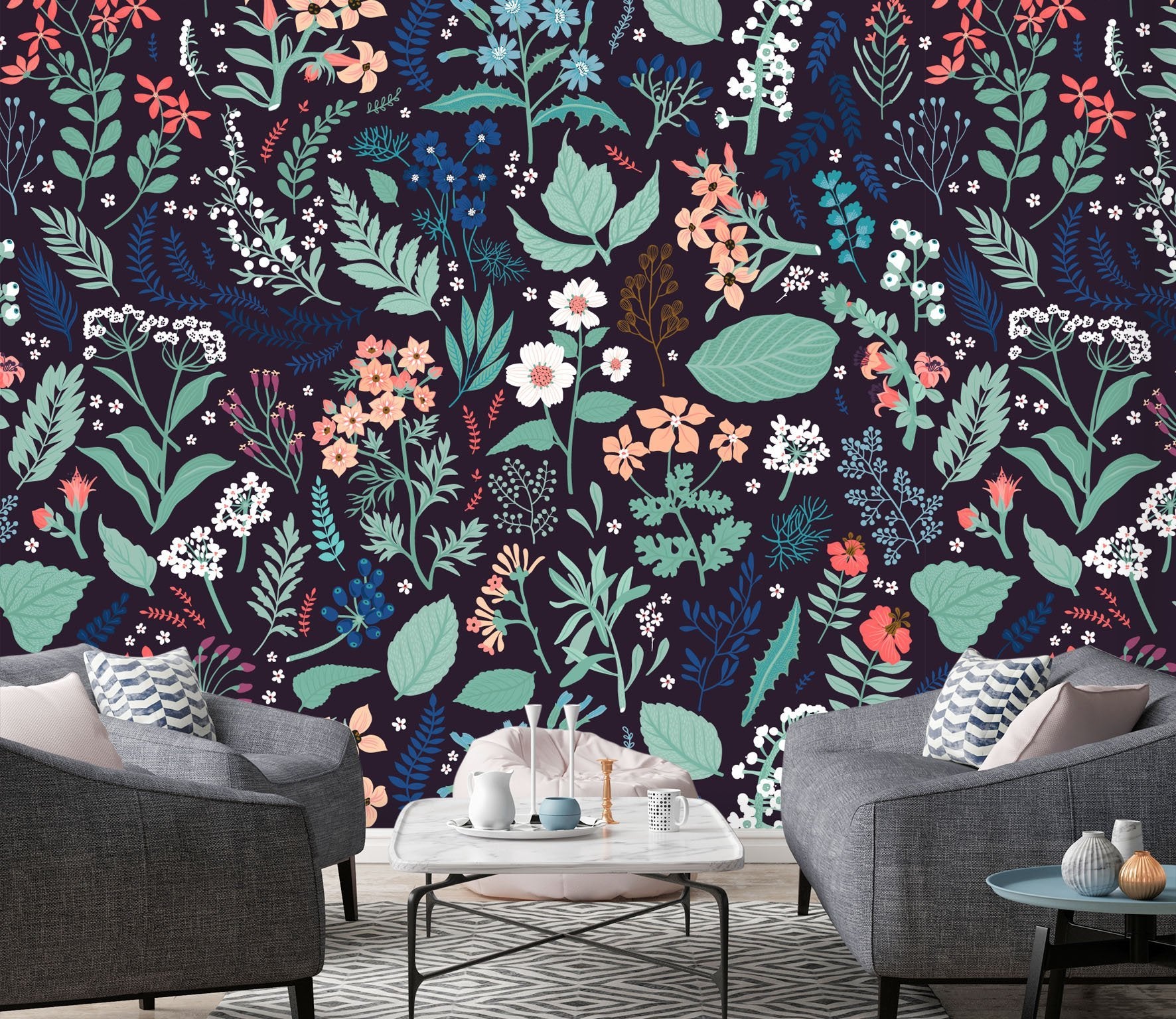 3D Plant Painting 061 Wallpaper AJ Wallpaper