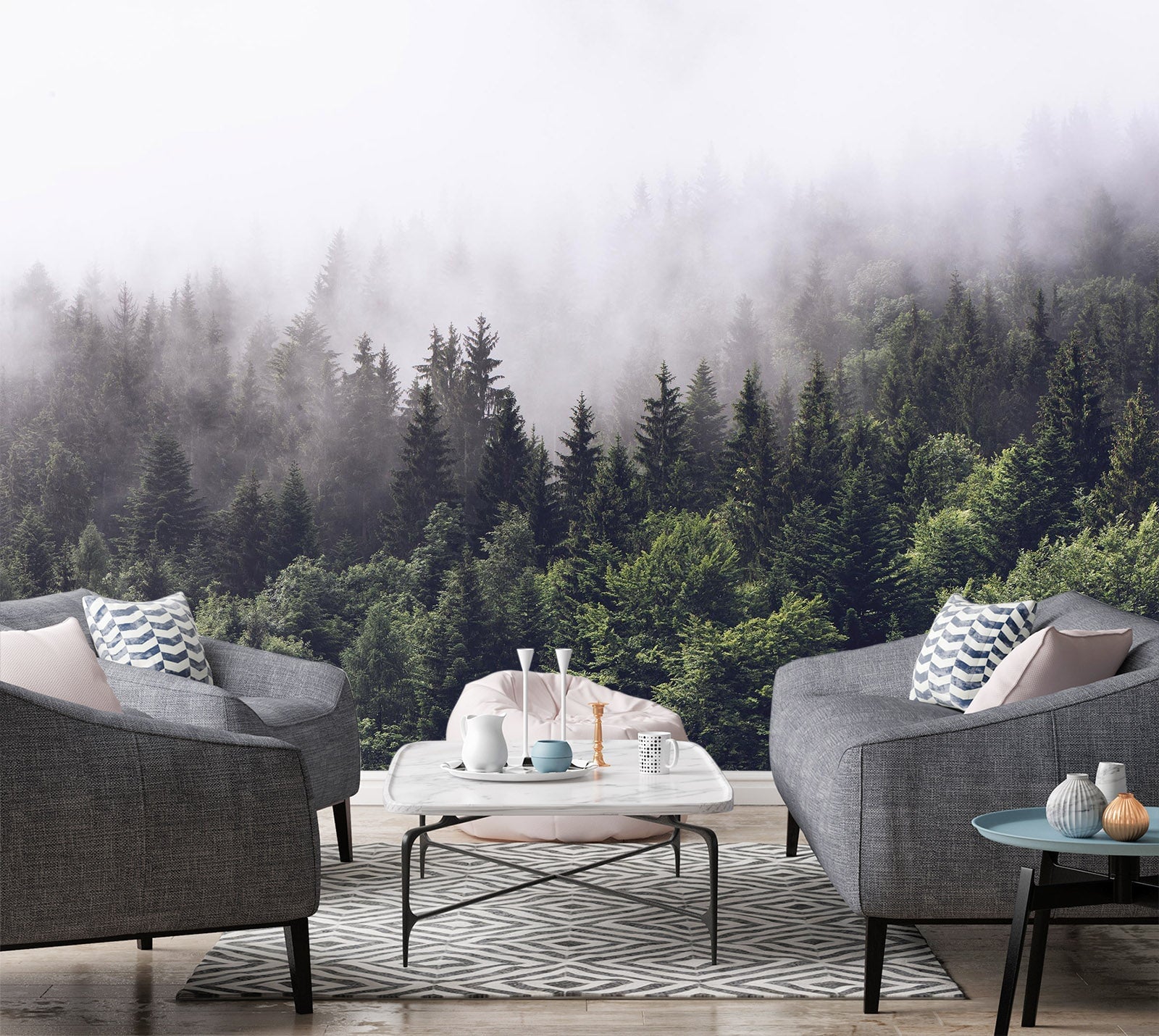 3D Cypress Forest 22 Wall Murals Wallpaper AJ Wallpaper 2