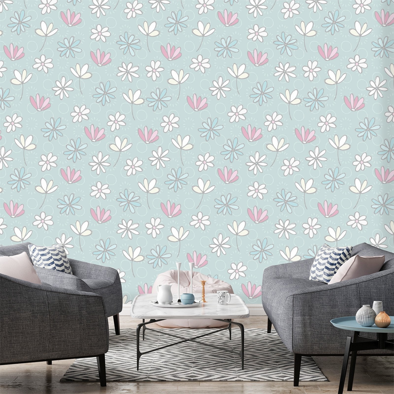 3D Doodle Cute Flower 624 Wallpaper AJ Wallpaper