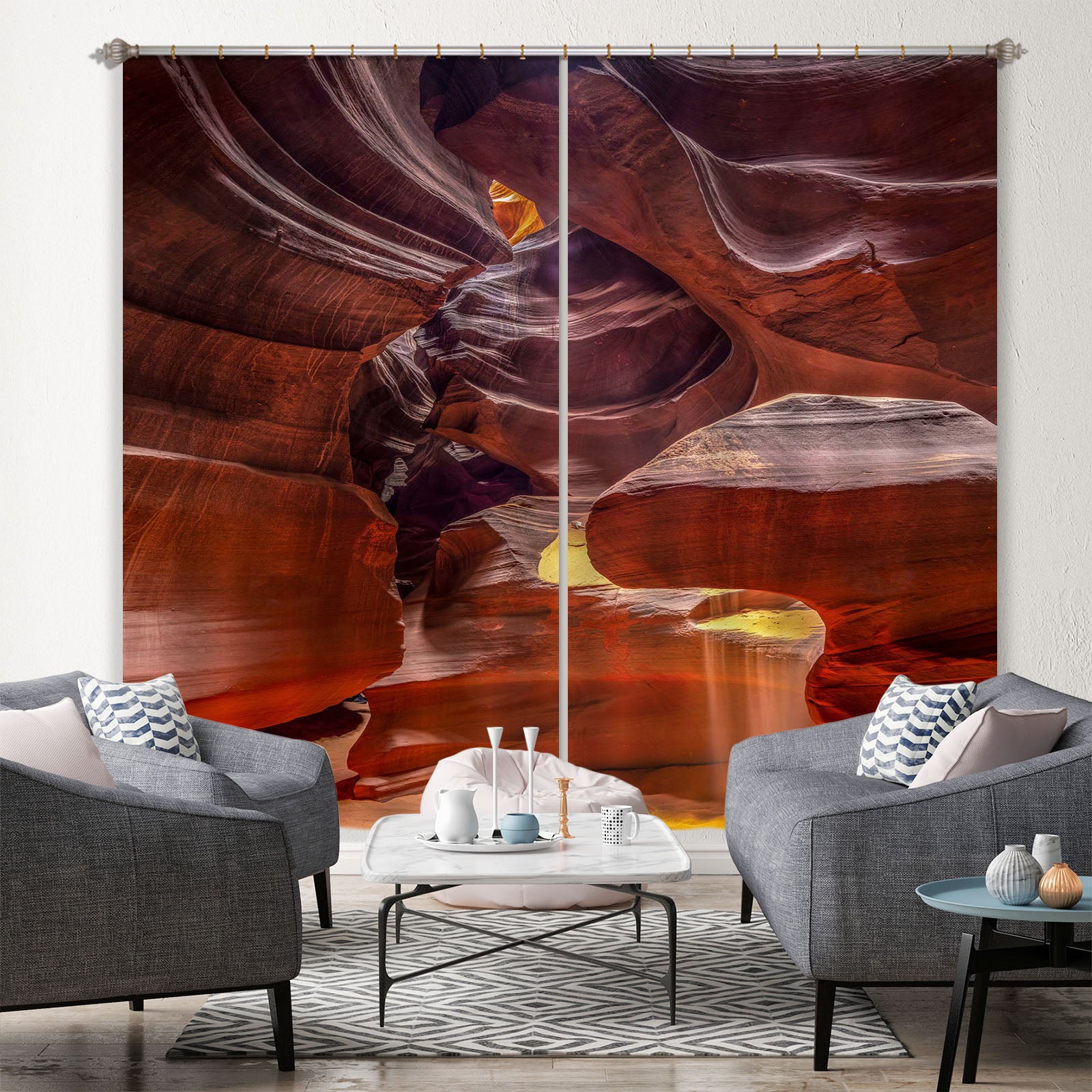 3D Gold Sand 070 Marco Carmassi Curtain Curtains Drapes