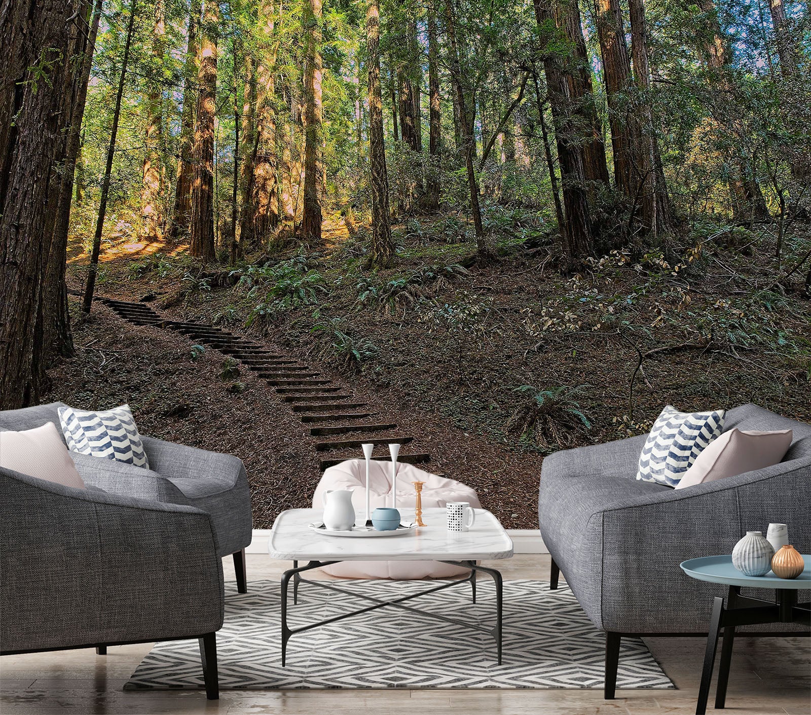 3D Forest Walkway 62078 Kathy Barefield Wall Mural Wall Murals