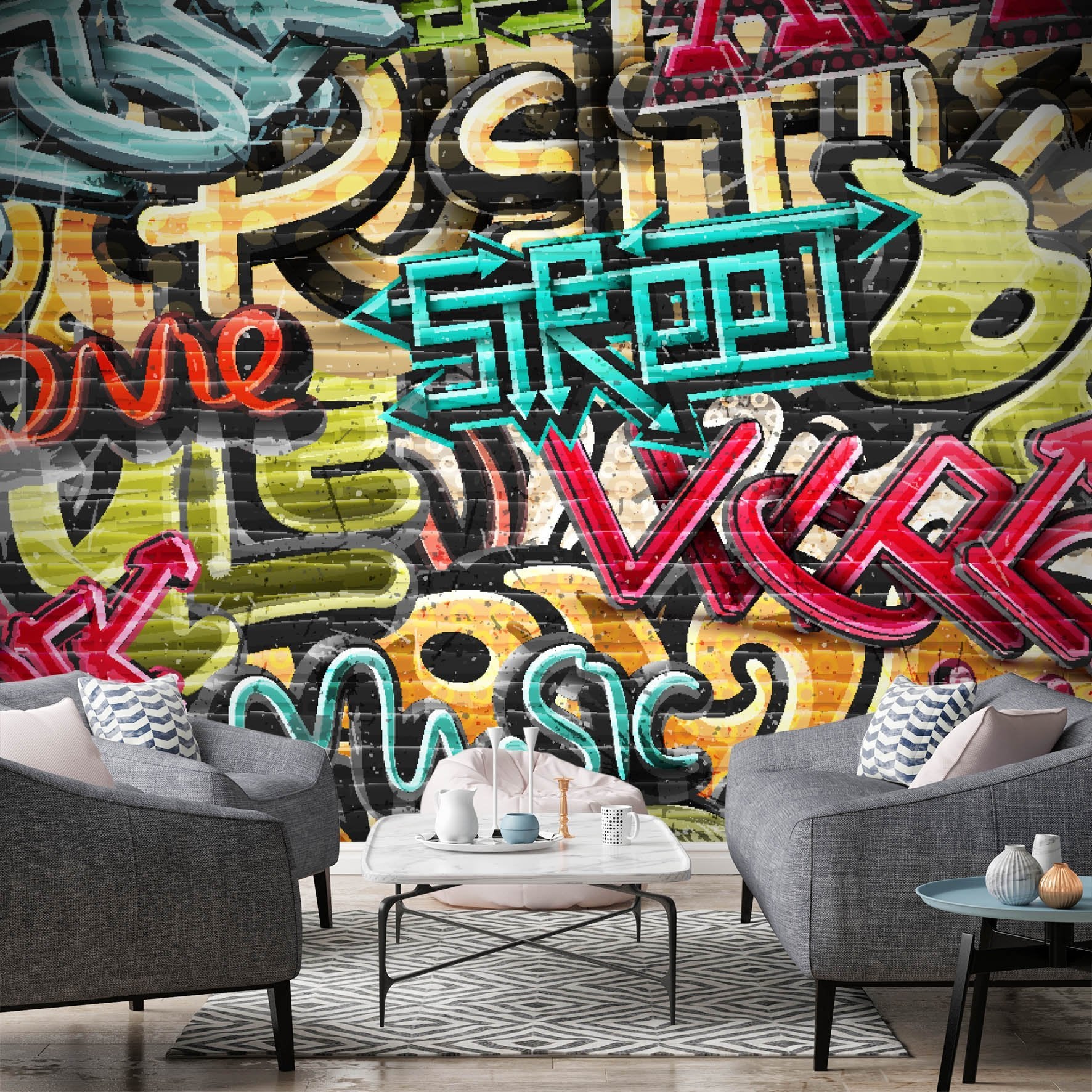 3D Cartoon Color Font 694 Wallpaper AJ Wallpaper