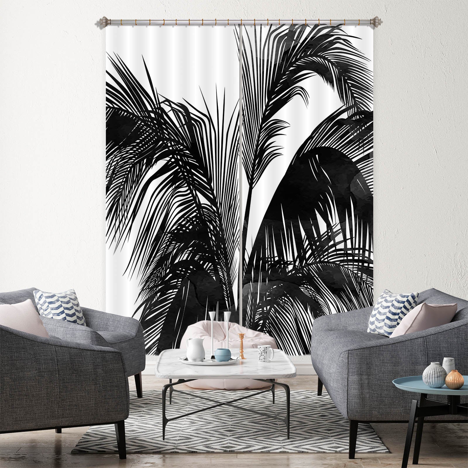 3D Lush Leaves 1115 Boris Draschoff Curtain Curtains Drapes