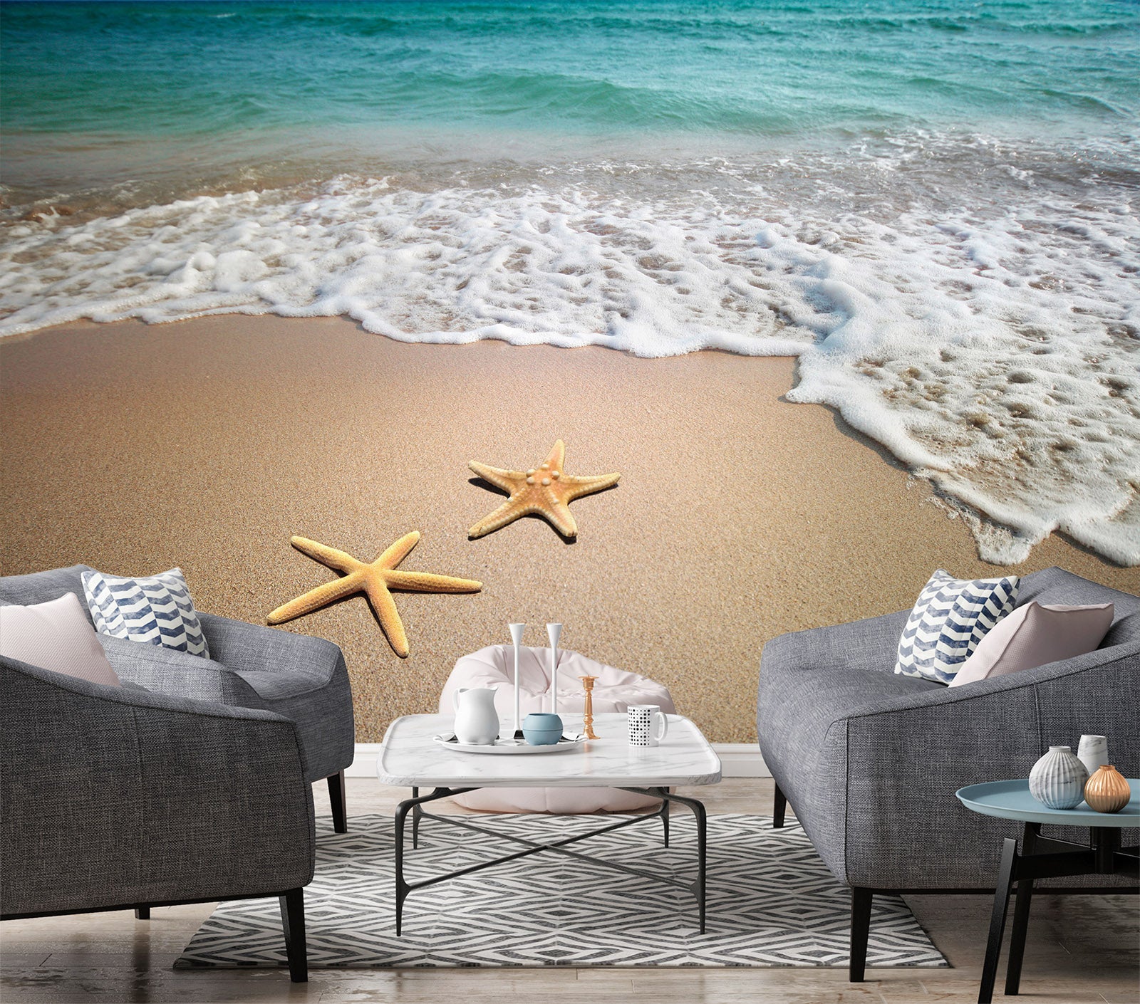 3D Beach Starfish 57170 Wall Murals