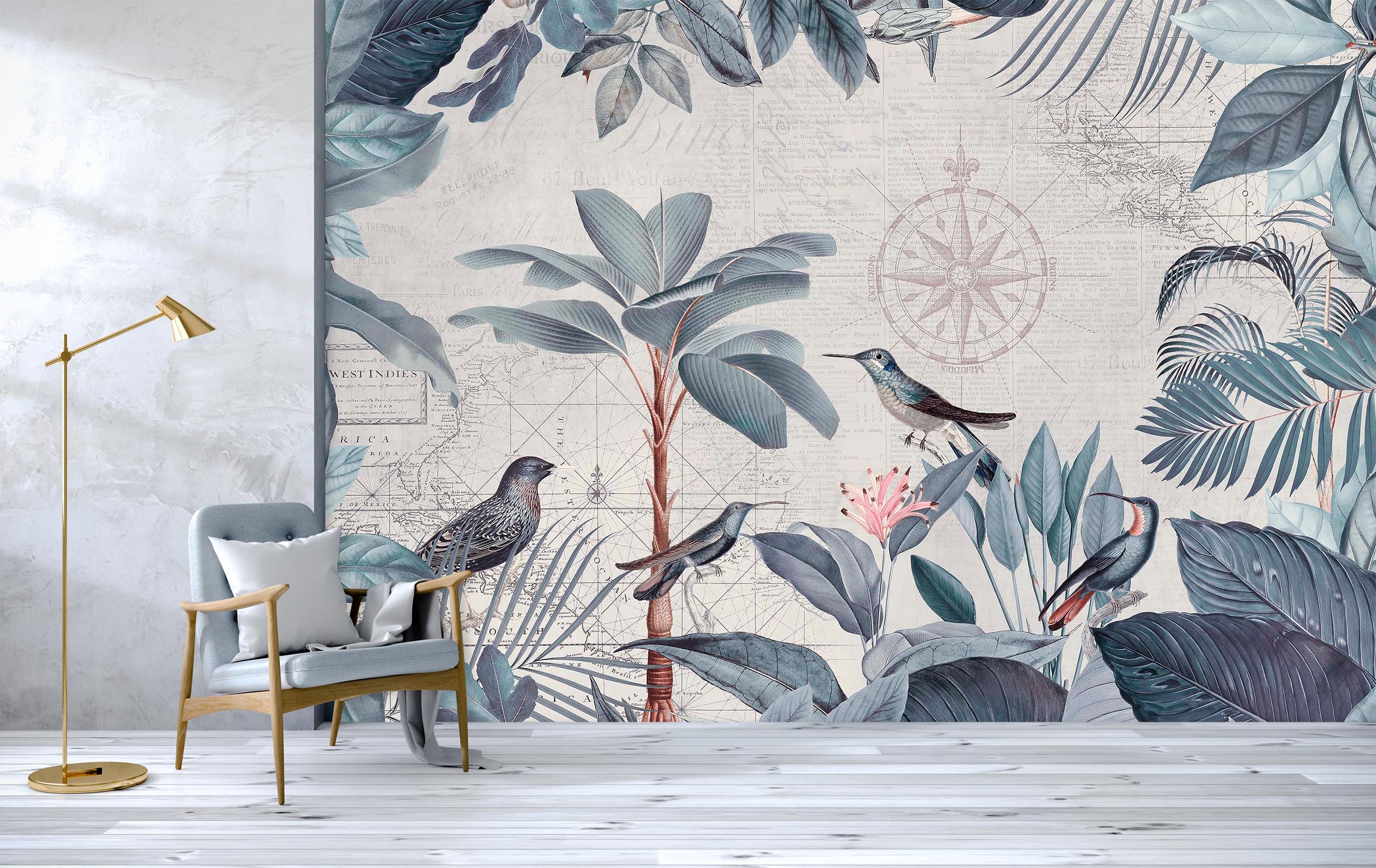 3D Forest Bird 1019 Andrea haase Wall Mural Wall Murals