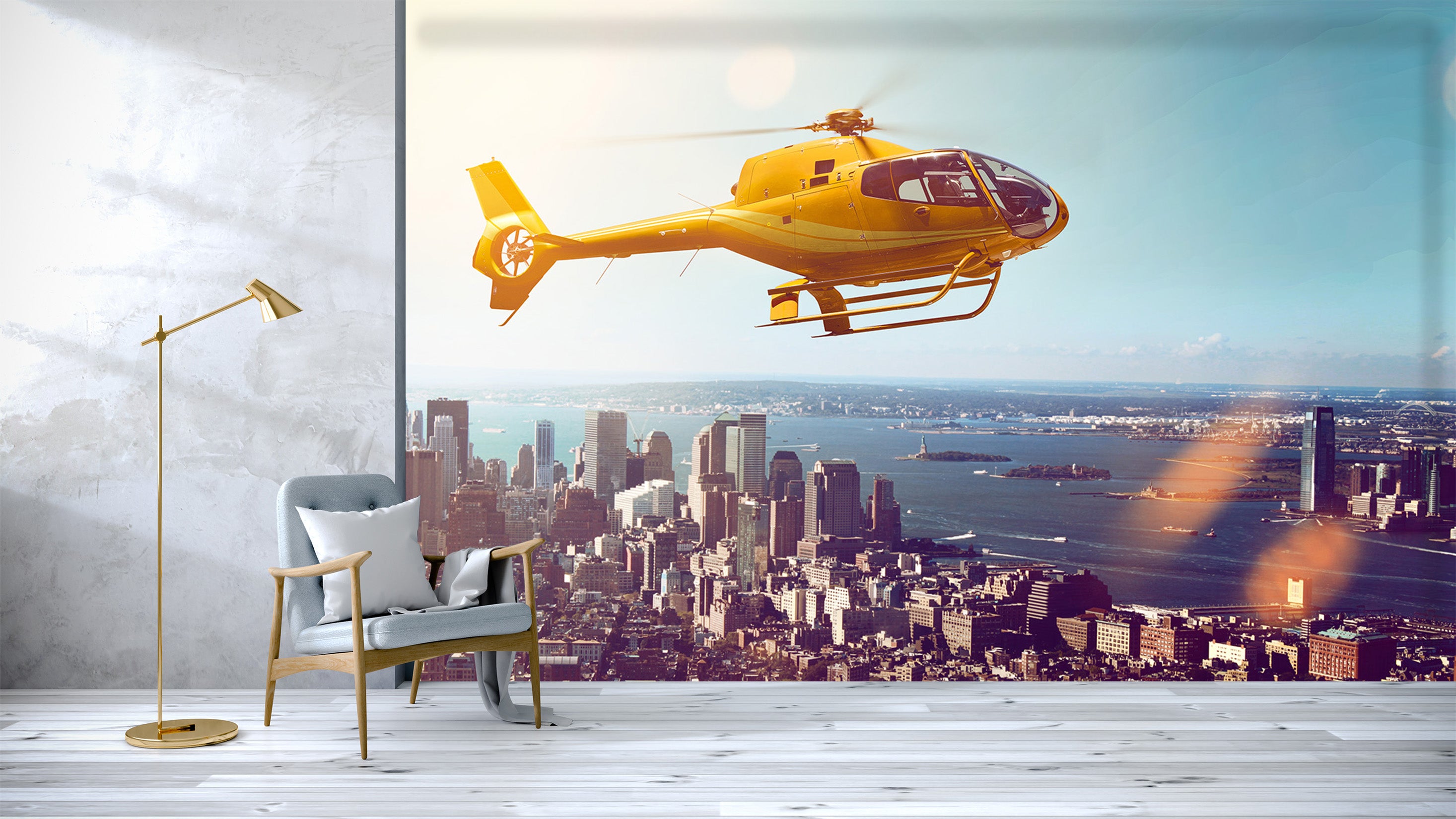 3D Urban Sea Plane 014 Vehicle Wall Murals