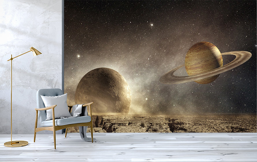 3D Star Planet WC542 Wall Murals