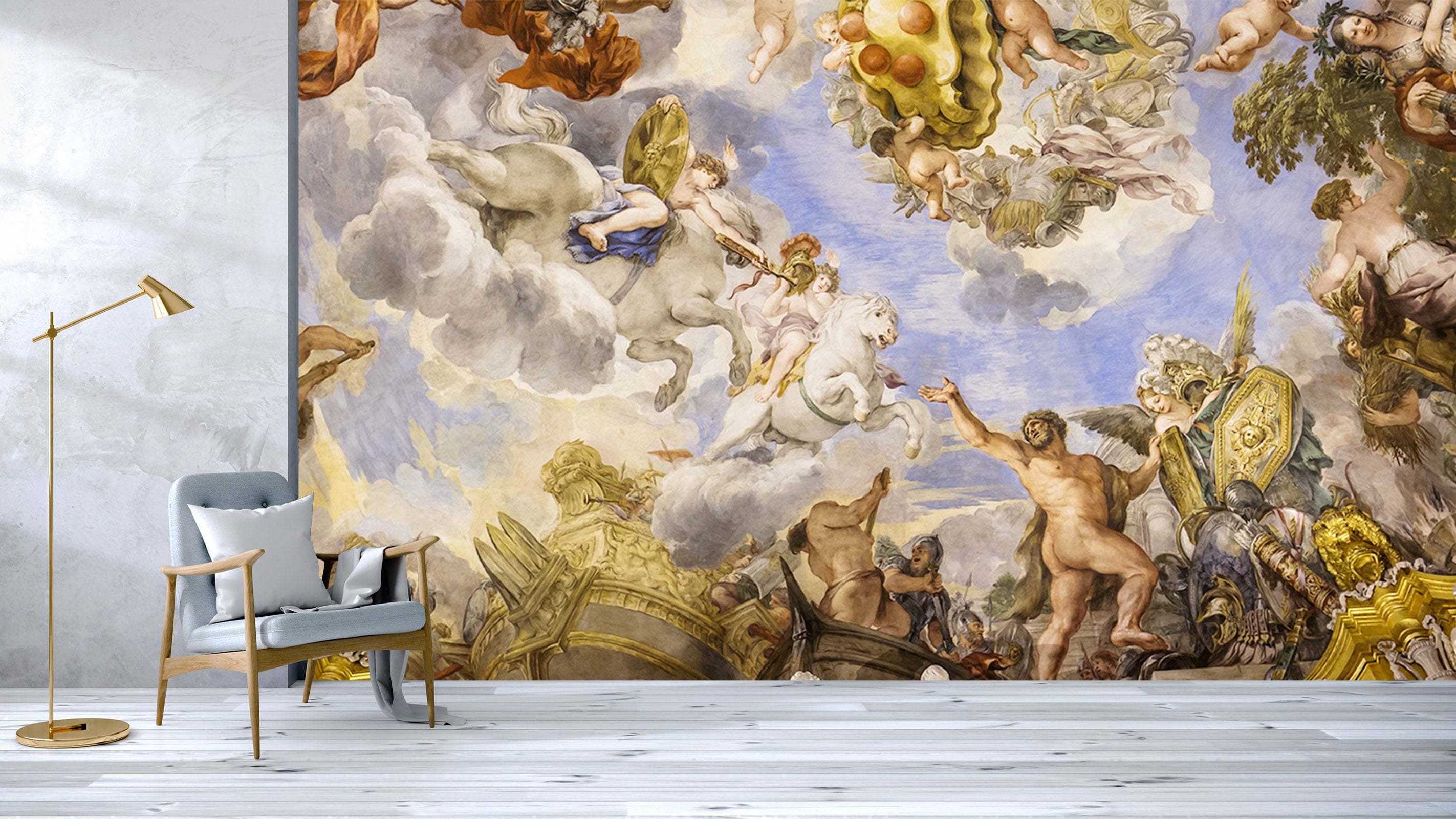 3D Angel War 1549 Wall Murals