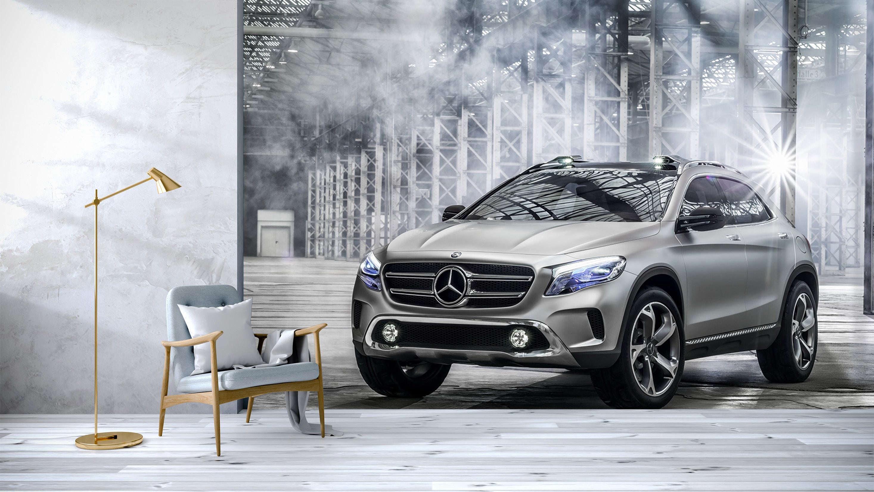 3D Factory Car 020 Vehicle Wall Murals