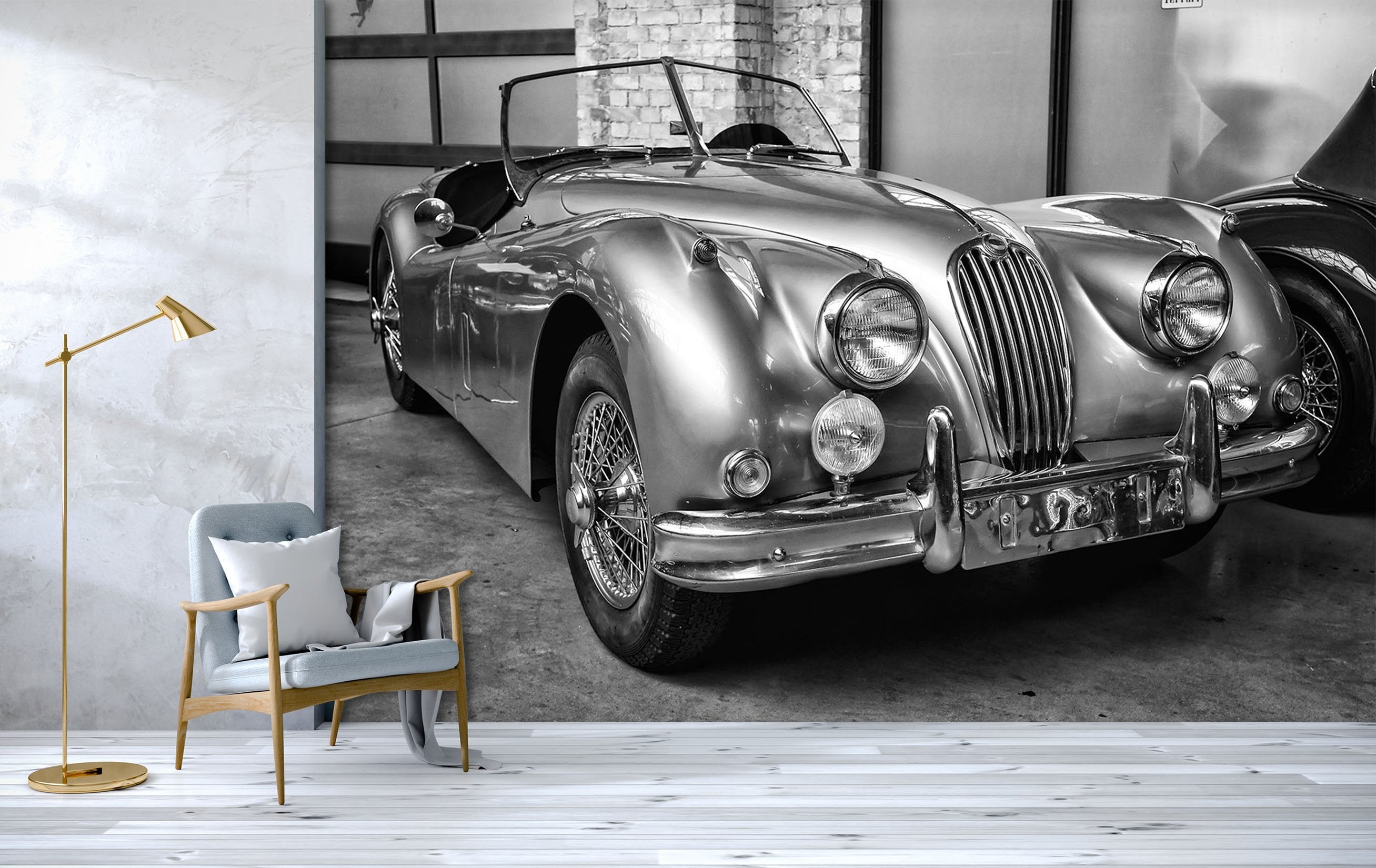 3D Black And White Luxury Car 591 Wallpaper AJ Wallpaper 2