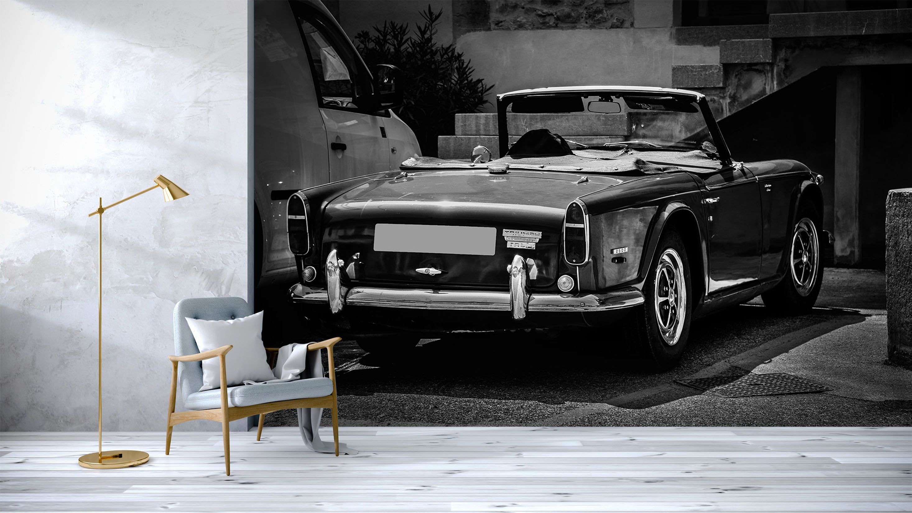 3D Black Vehicle 199 Vehicle Wall Murals