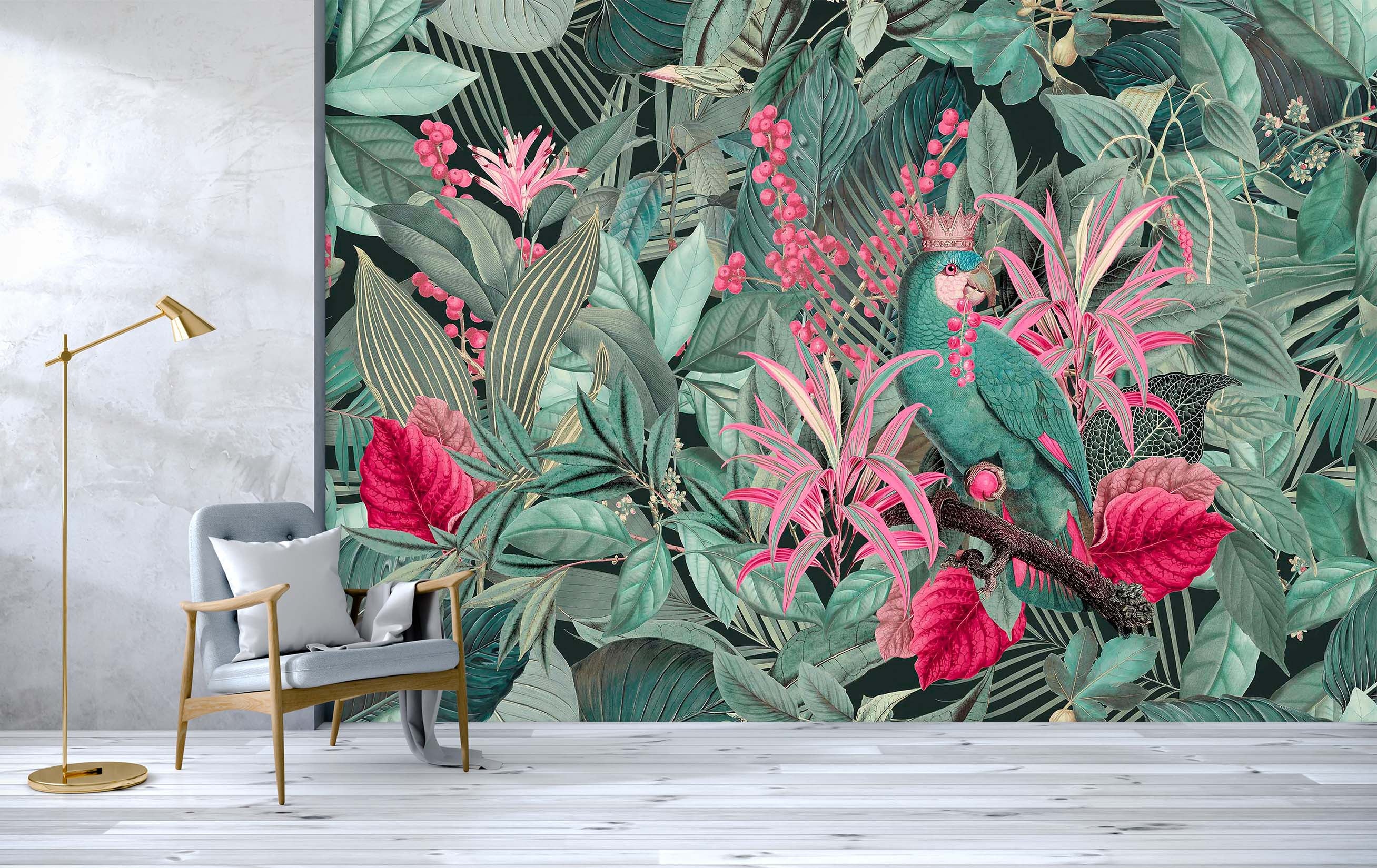 3D Forest Flowers 1003 Andrea haase Wall Mural Wall Murals