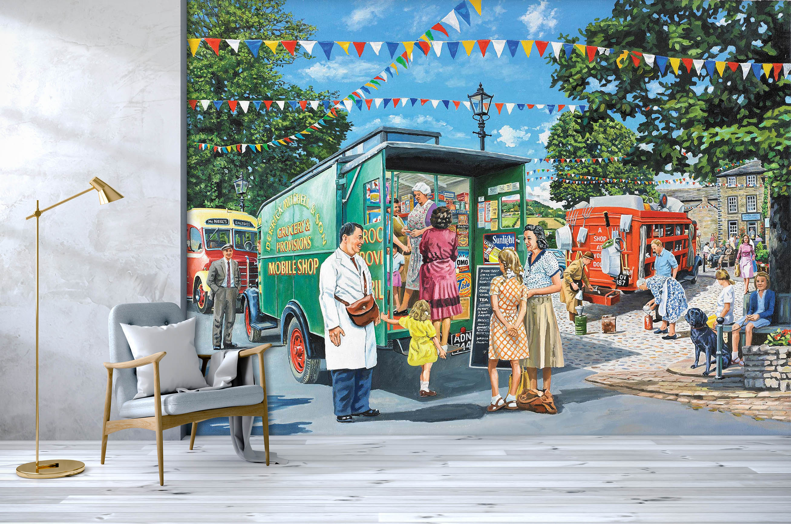 3D Mobile Shops 1039 Trevor Mitchell Wall Mural Wall Murals