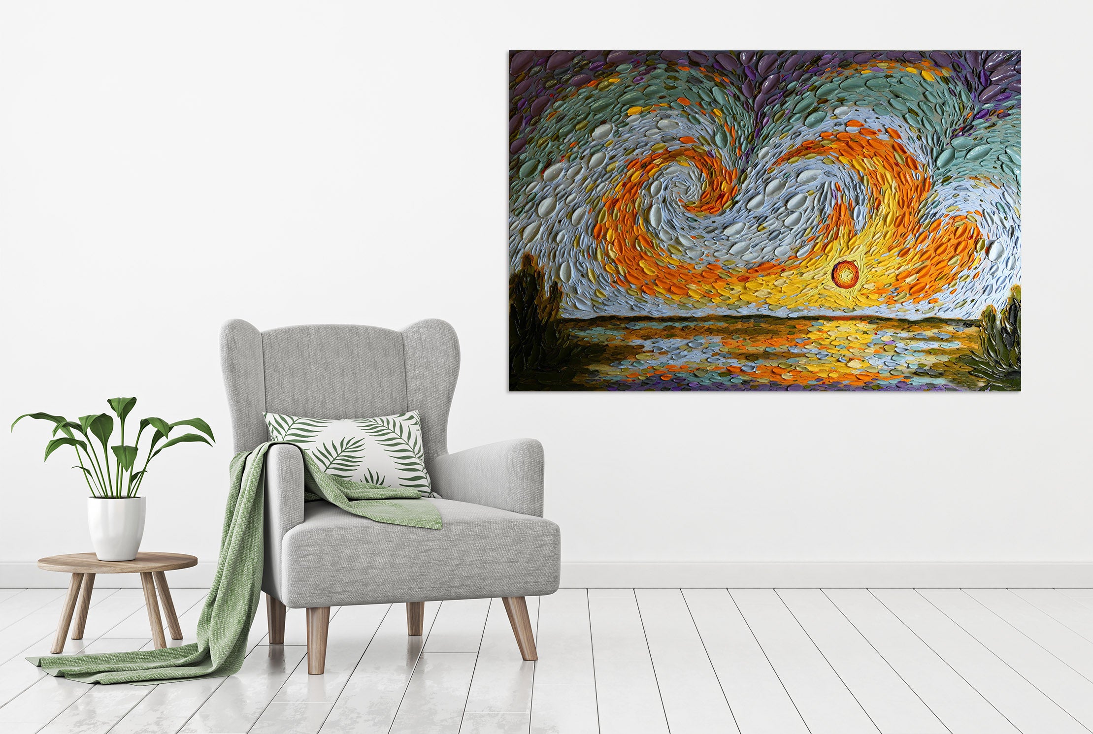 3D Sunset Shell 013 Dena Tollefson Wall Sticker