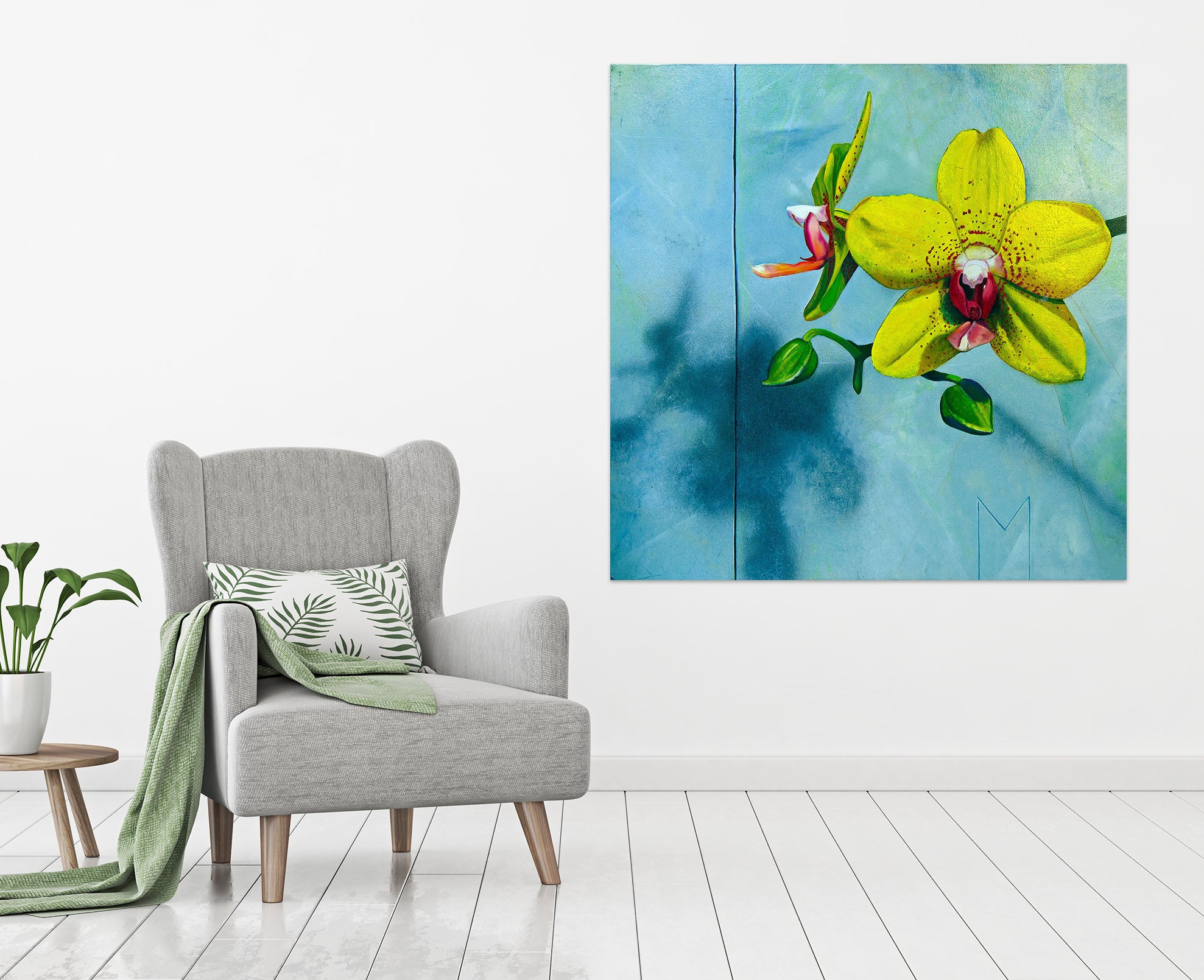 3D Yellow Flower 110121 Matthew Holden Bates Wall Sticker