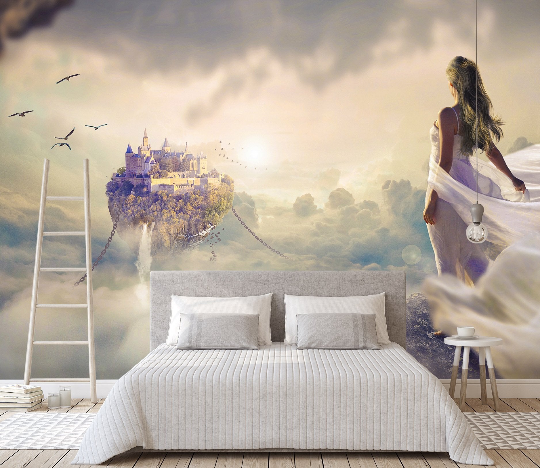 3D Sky Castle 130 Wallpaper AJ Wallpaper