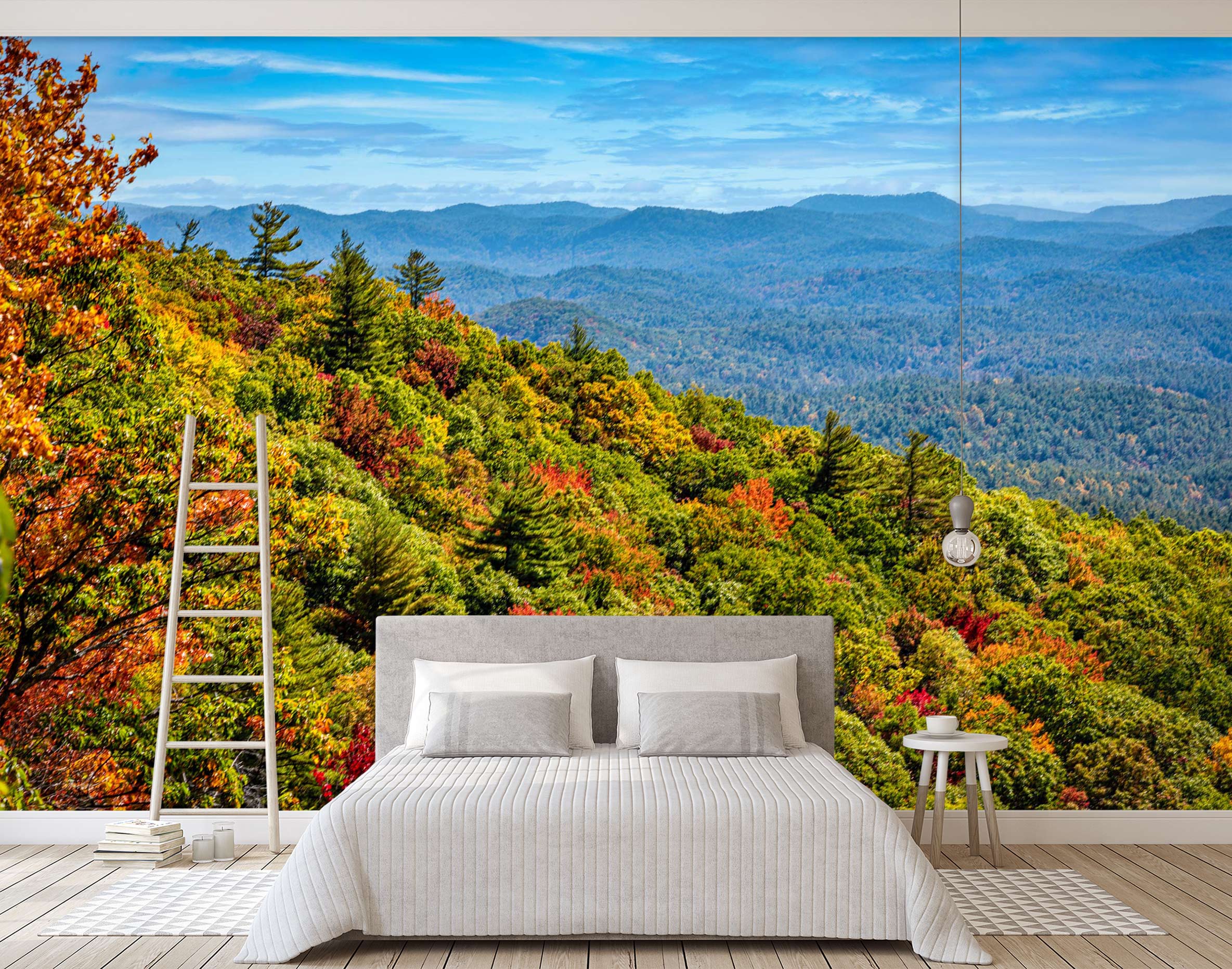 3D Mountain Forest 5245 Beth Sheridan Wall Mural Wall Murals