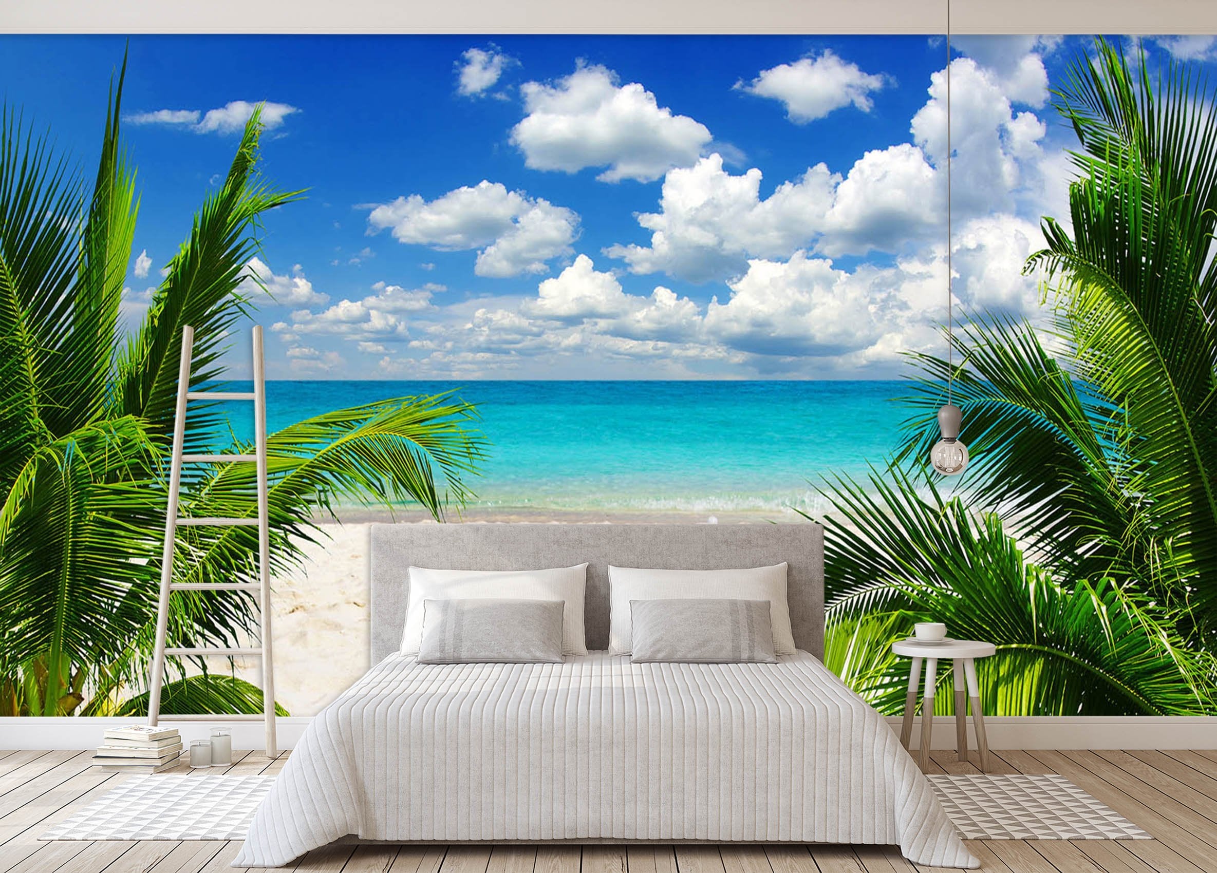 3D Beach Coconut Tree 579 Wallpaper AJ Wallpaper 2