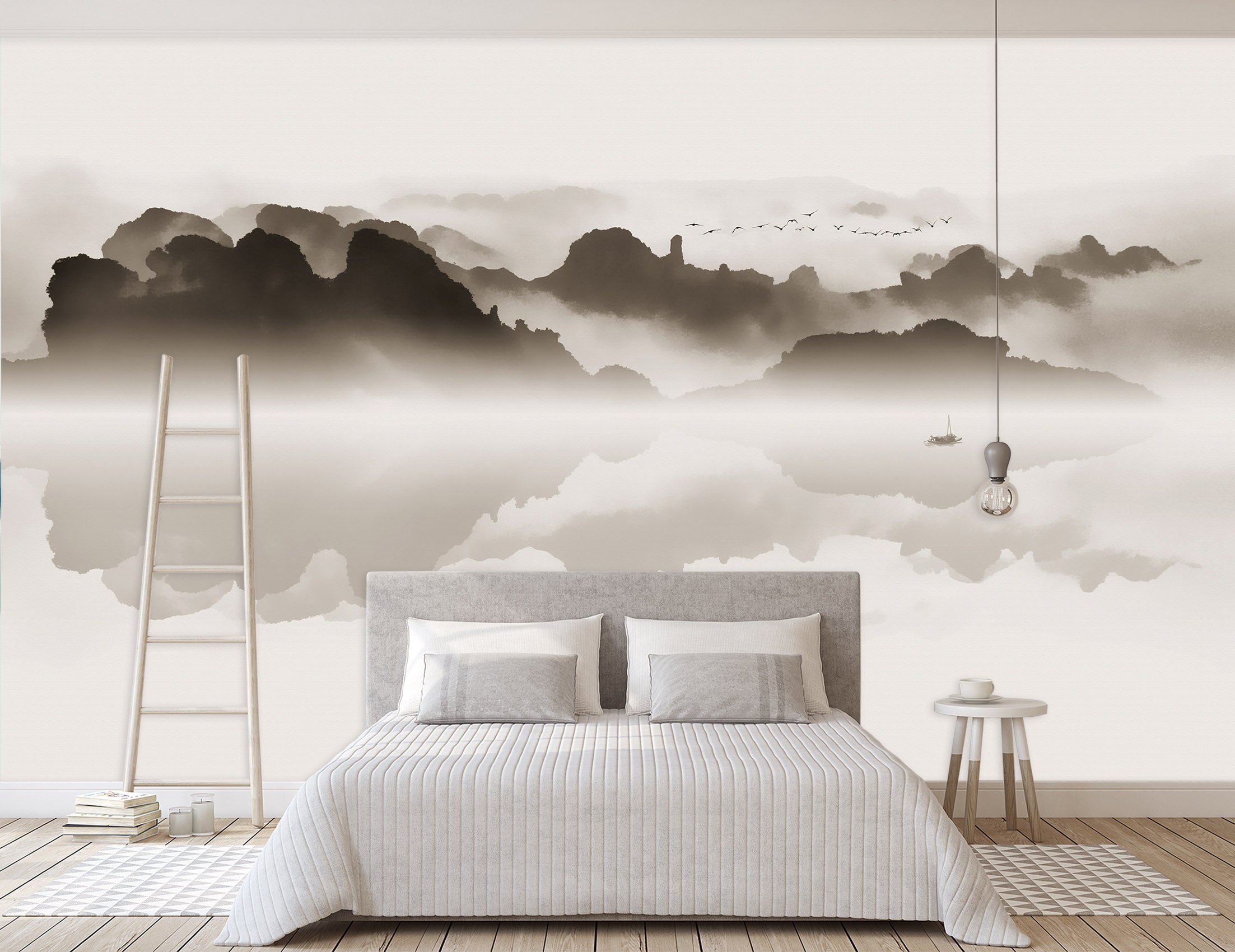 3D Mountain River 1434 Wall Murals