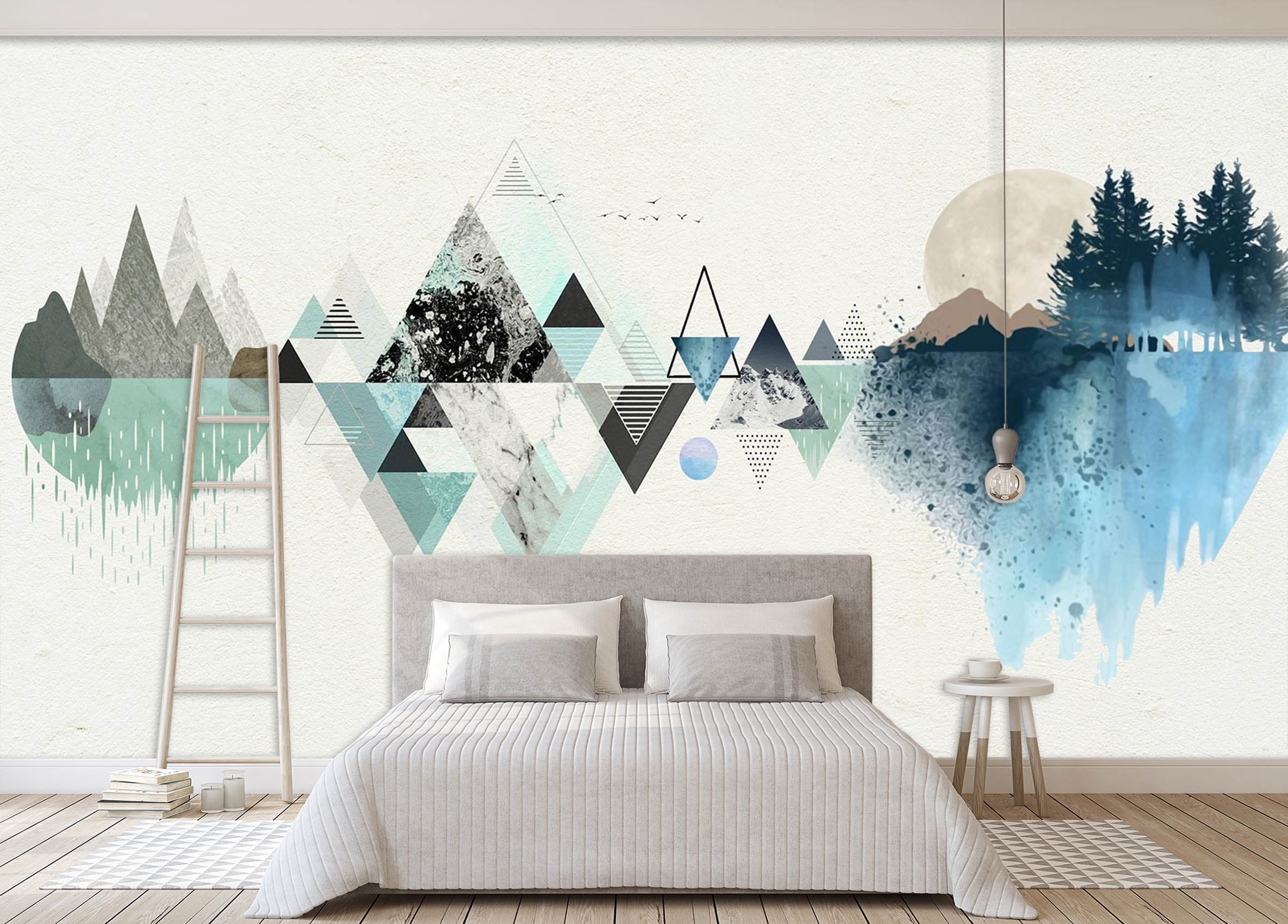 3D Triangle Painting 549 Wallpaper AJ Wallpaper 2