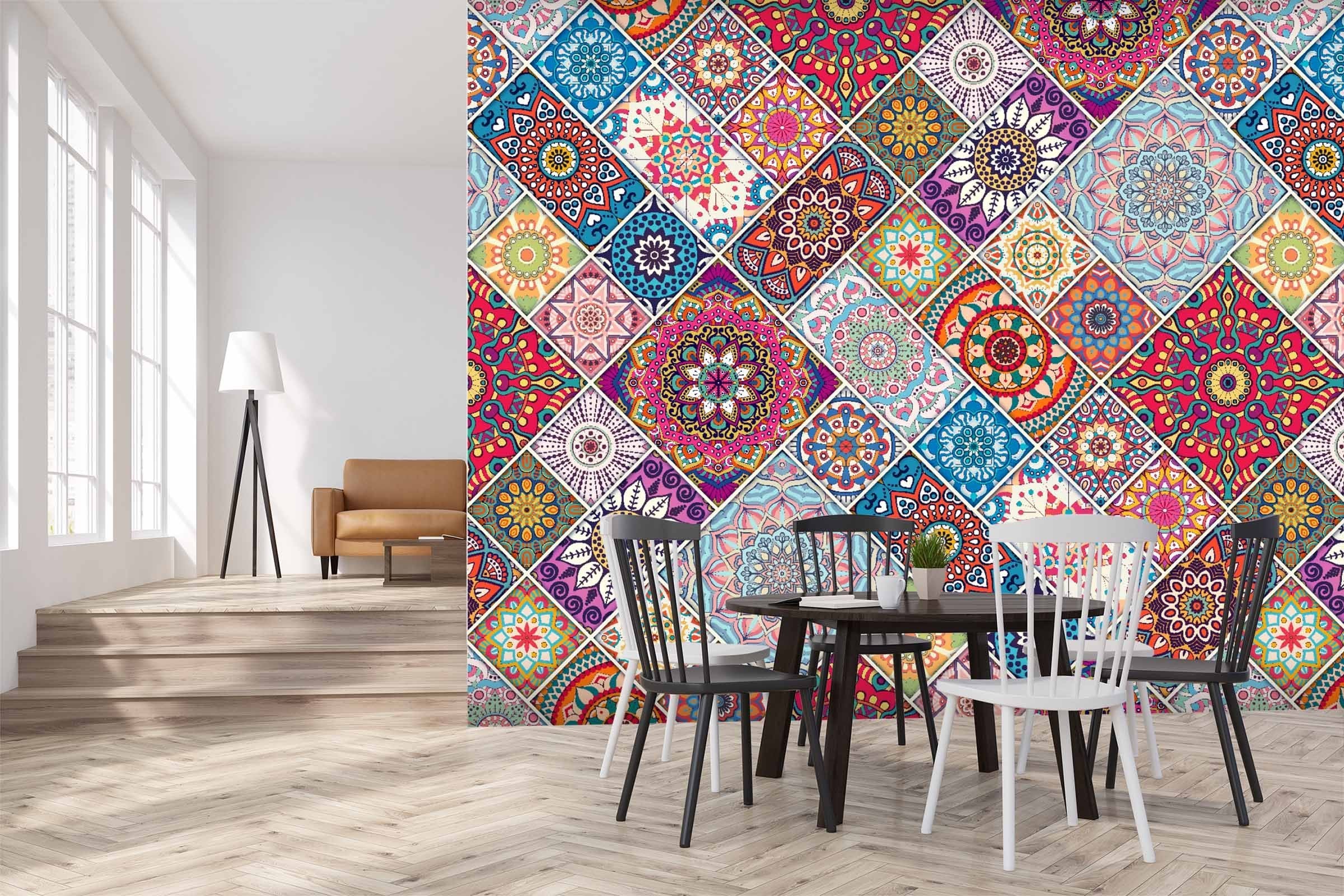 3D Square Flower 524 Wallpaper AJ Wallpaper