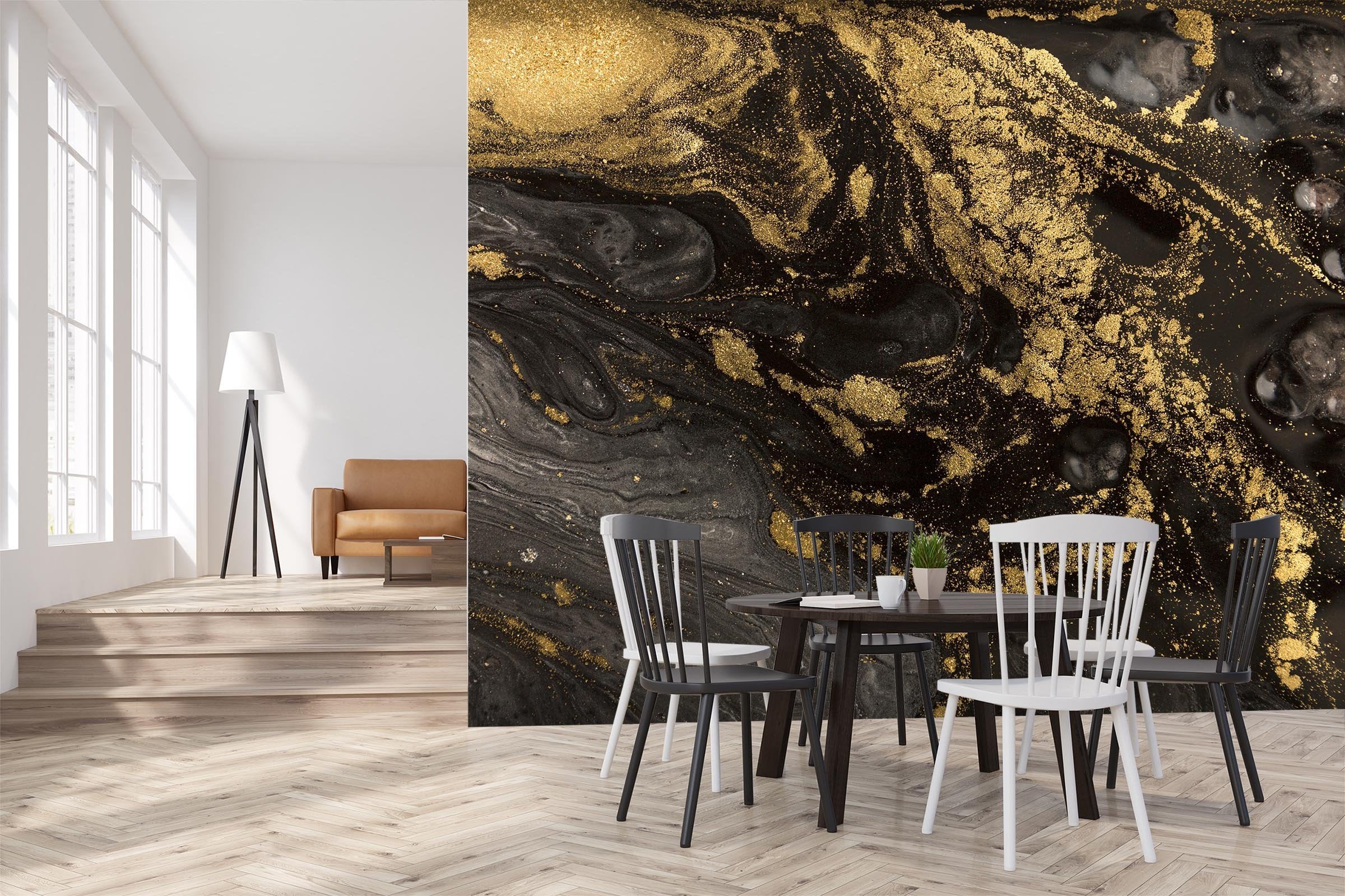 3D Turbulence Gold Powder Abstract 87 Wallpaper AJ Wallpaper