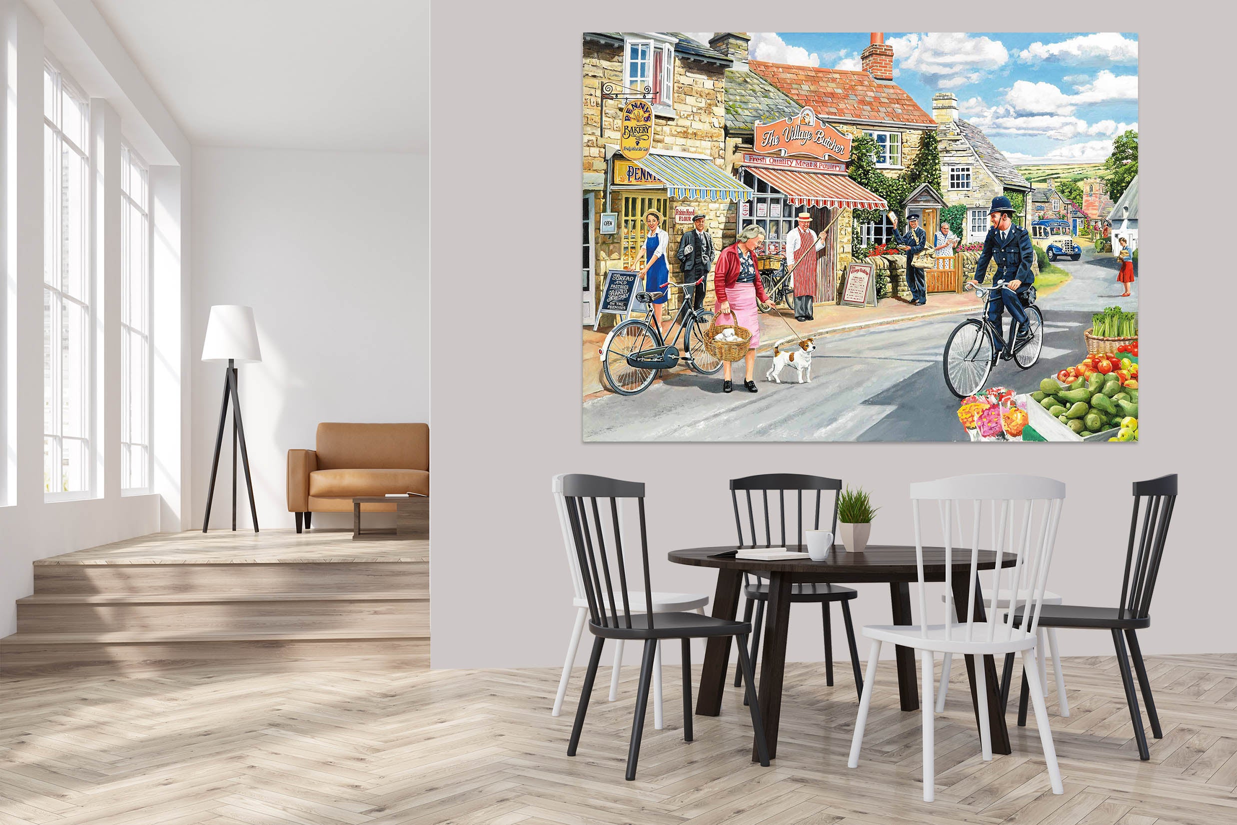 3D The Village High Street 084 Trevor Mitchell Wall Sticke