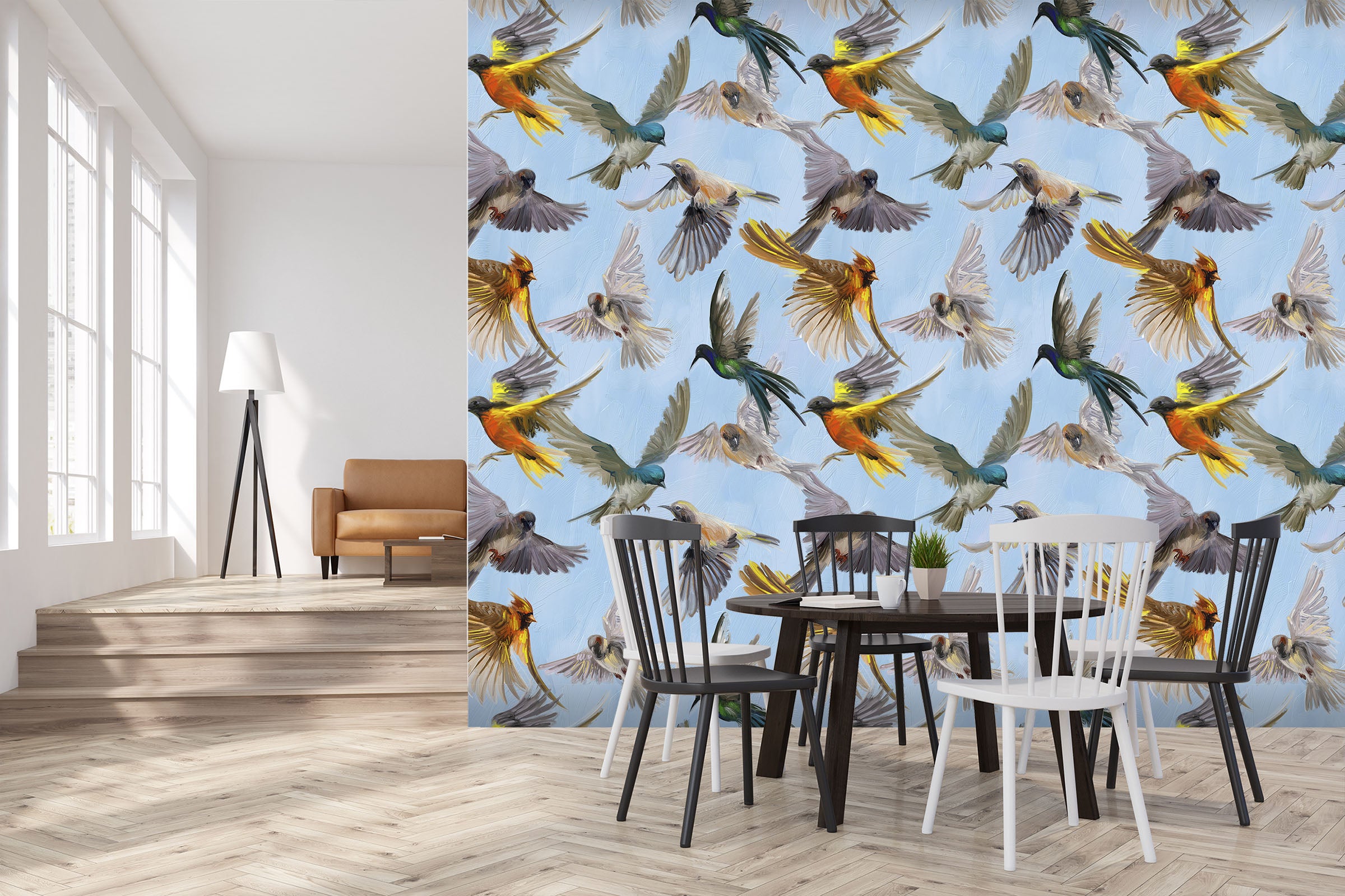 3D Graffiti Birds 452 Wall Murals