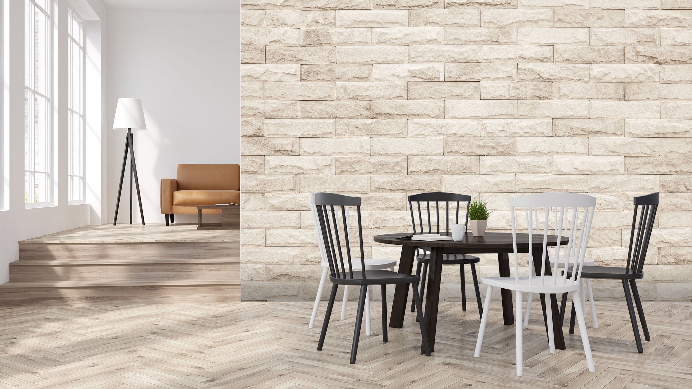 3D White Wall 021 Wall Murals Wallpaper AJ Wallpaper 2